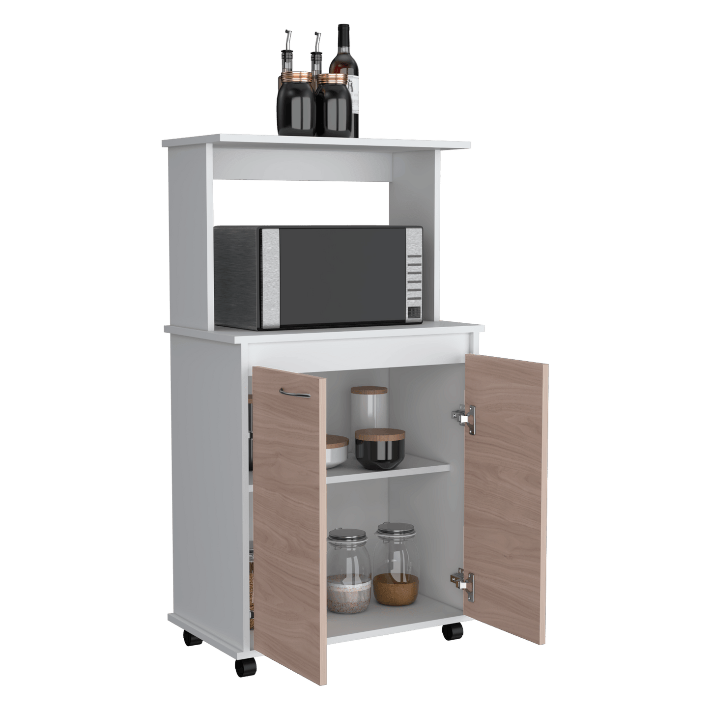 Mueble Microondas Bajo Italia Rta Blanco Nacar