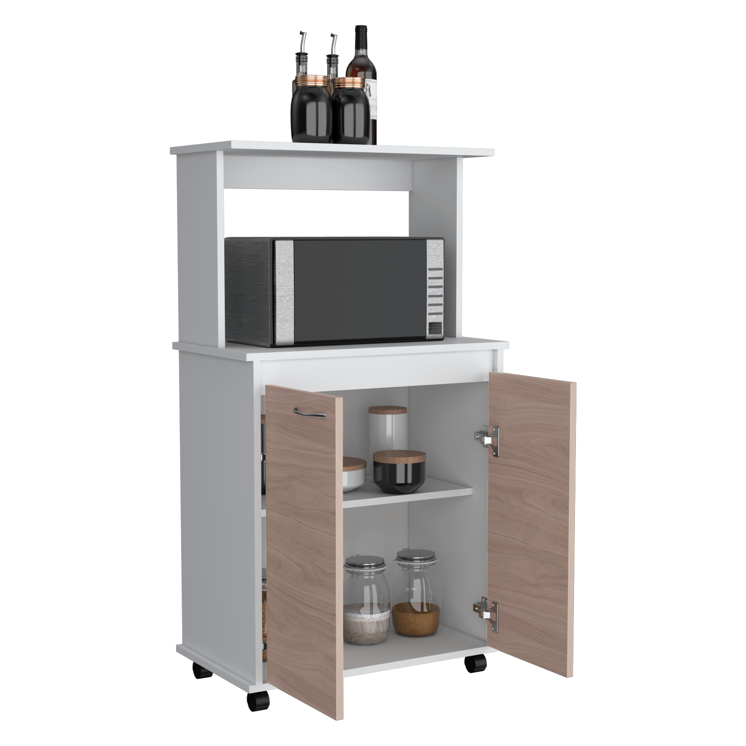 Mueble Microondas Bajo Italia Rta Blanco Nacar