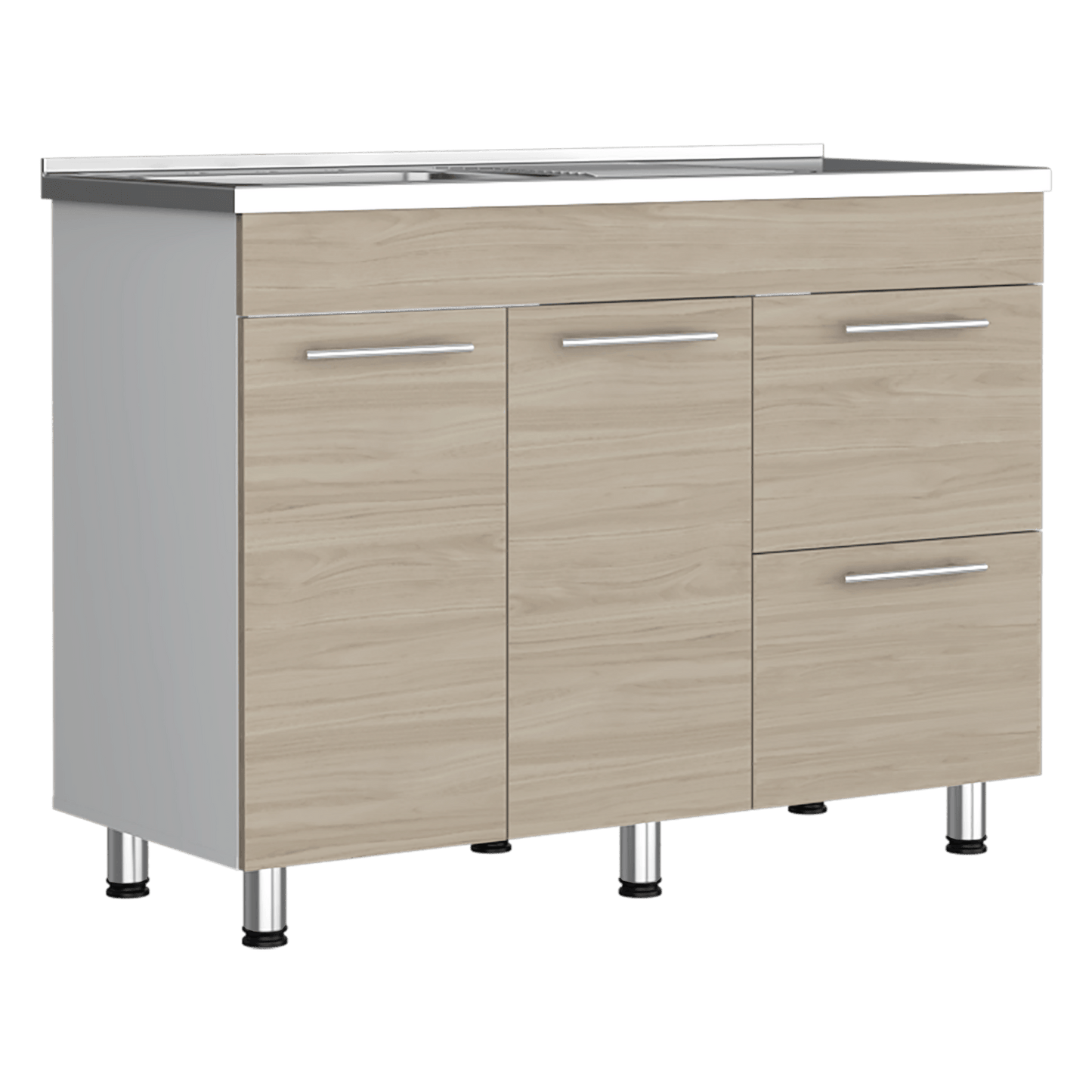 Cocina 120 Kira Rta Blanco + Nacar