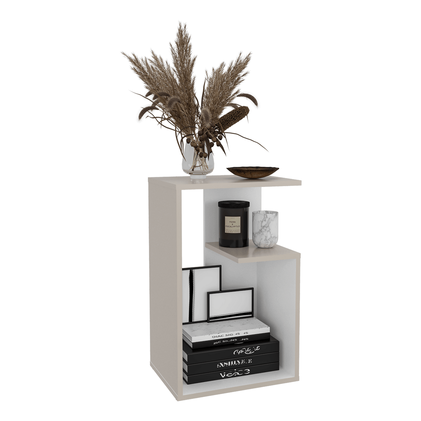 Mesa Auxiliar Everett 63X39X30 Rta Capri Blanco