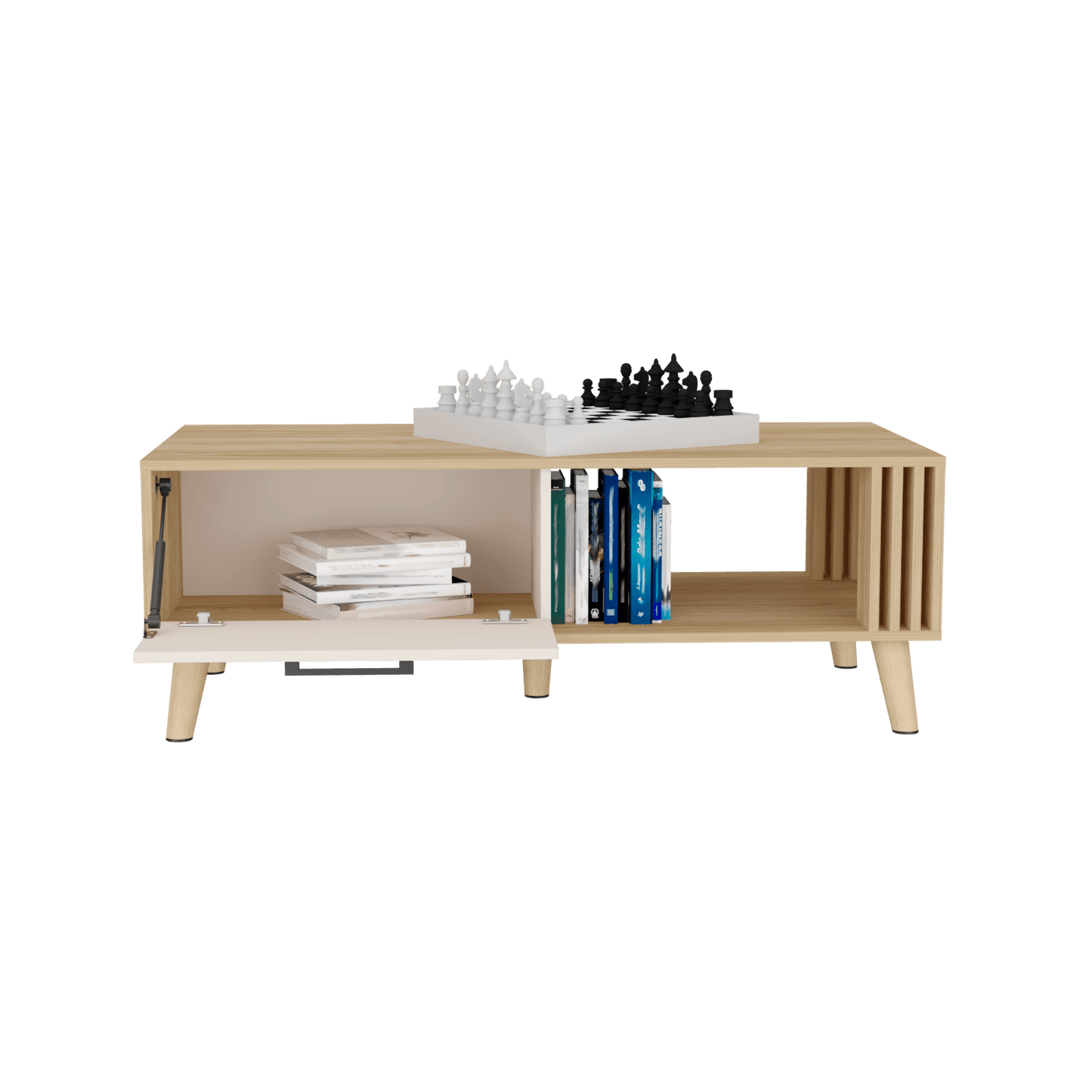 Mesa De Centro 43X120X60 Vance Rta Fresno Europeo Capri