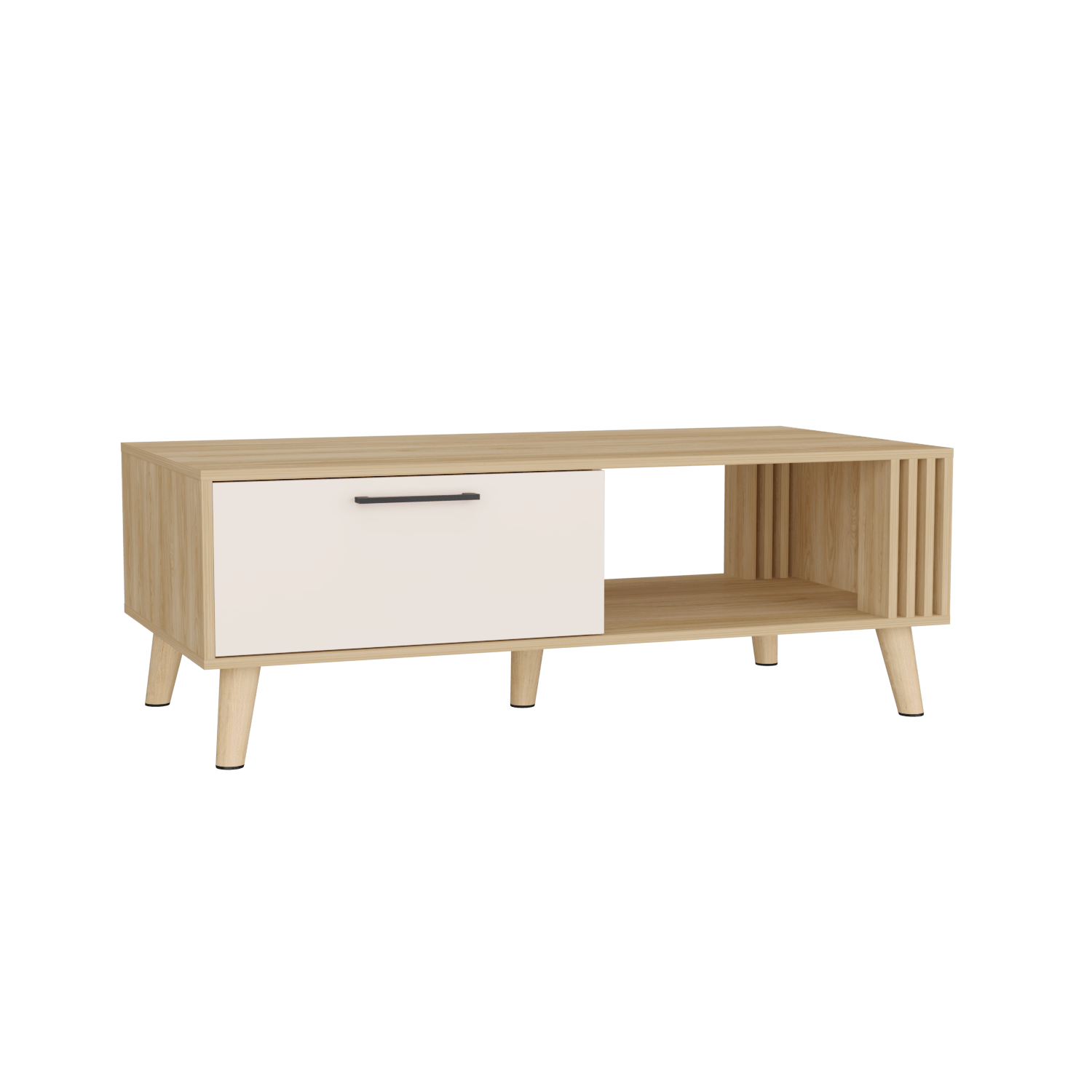 Mesa De Centro 43X120X60 Vance Rta Fresno Europeo Capri