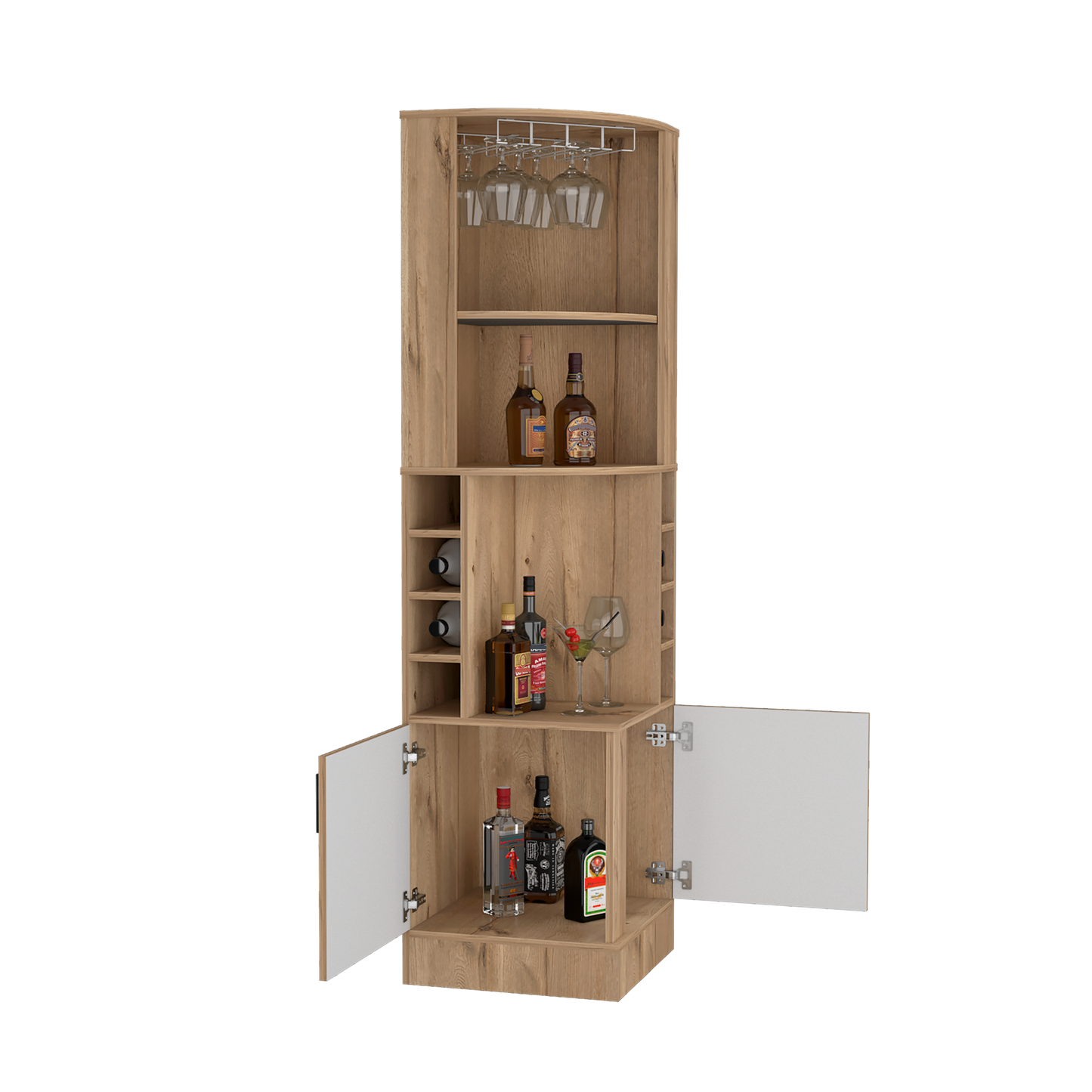 Bar Esquinero Marlot Paris 180X46X46 Rta Duna Blanco