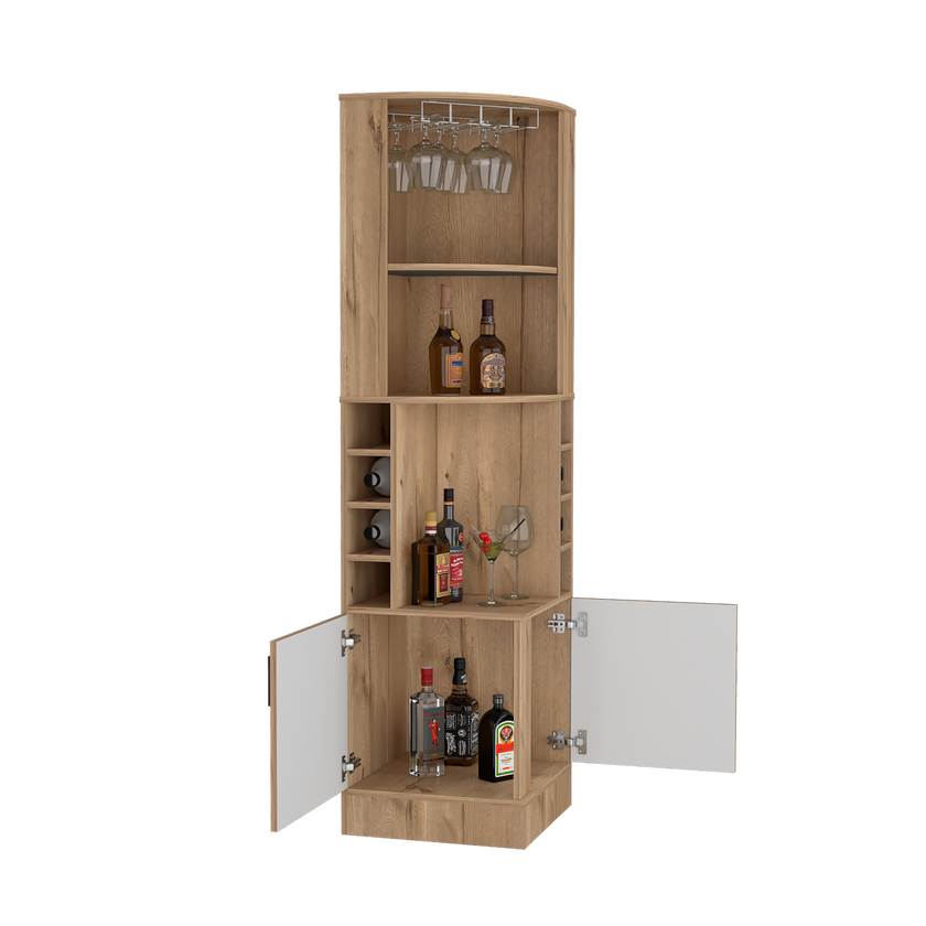 Bar Esquinero Marlot Paris 180X46X46 Rta Duna Blanco