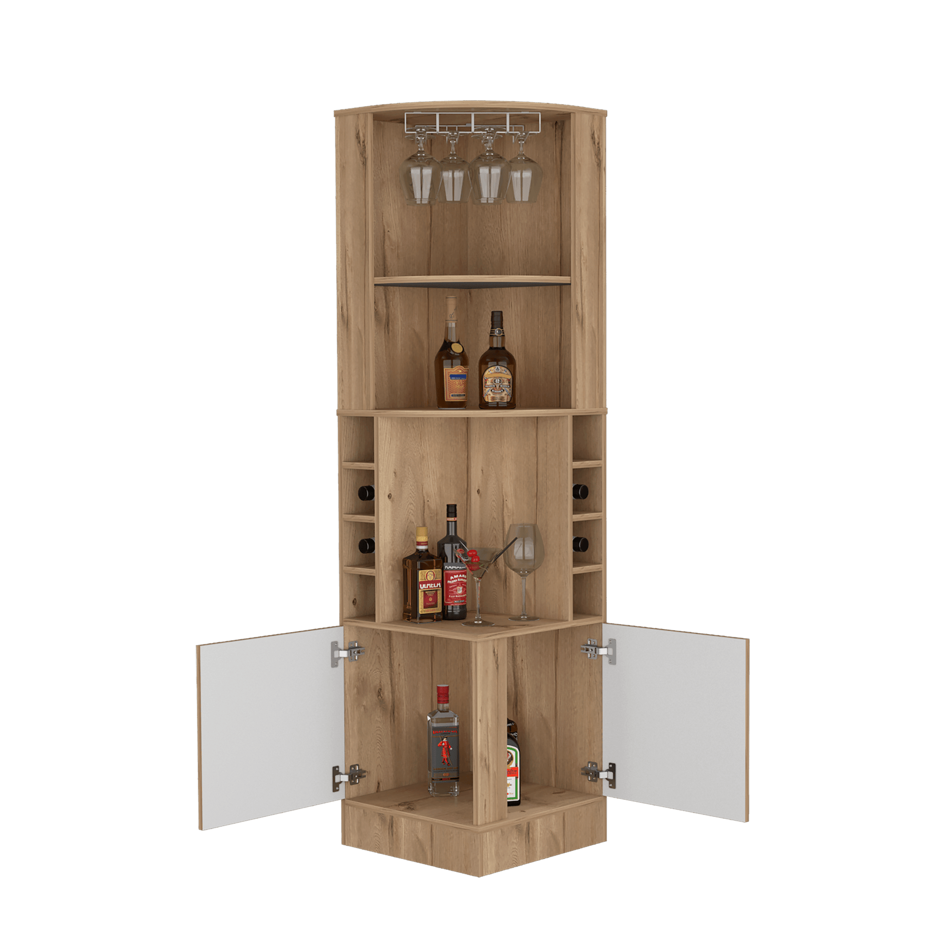 Bar Esquinero Marlot Paris 180X46X46 Rta Duna Blanco