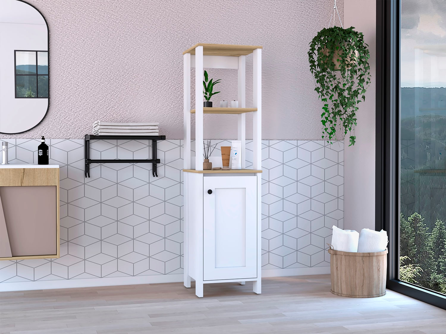 Mueble De Baño Optimizador 1 Rta Duna Blanco