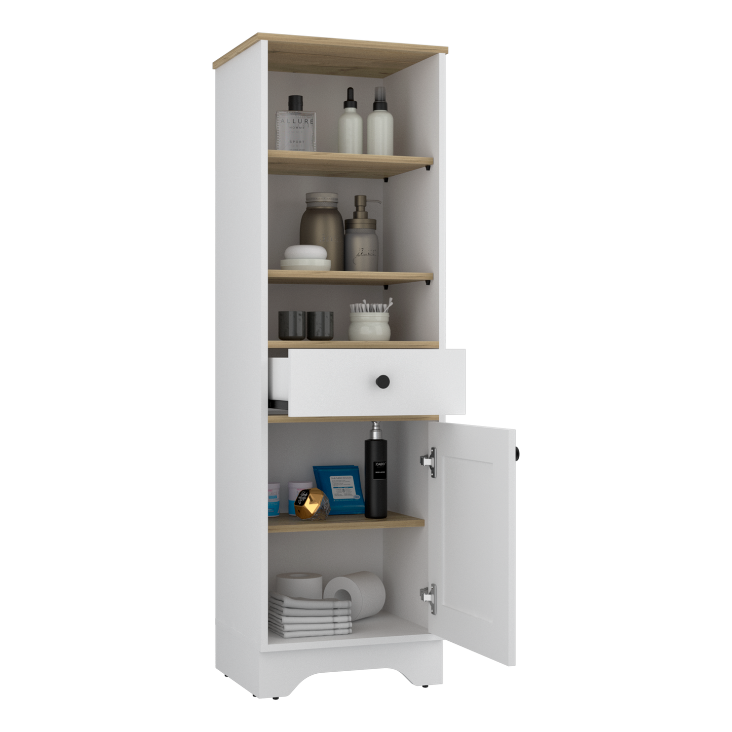 Mueble Optimizador 2 Bath Bi Color Rta Duna Blanco