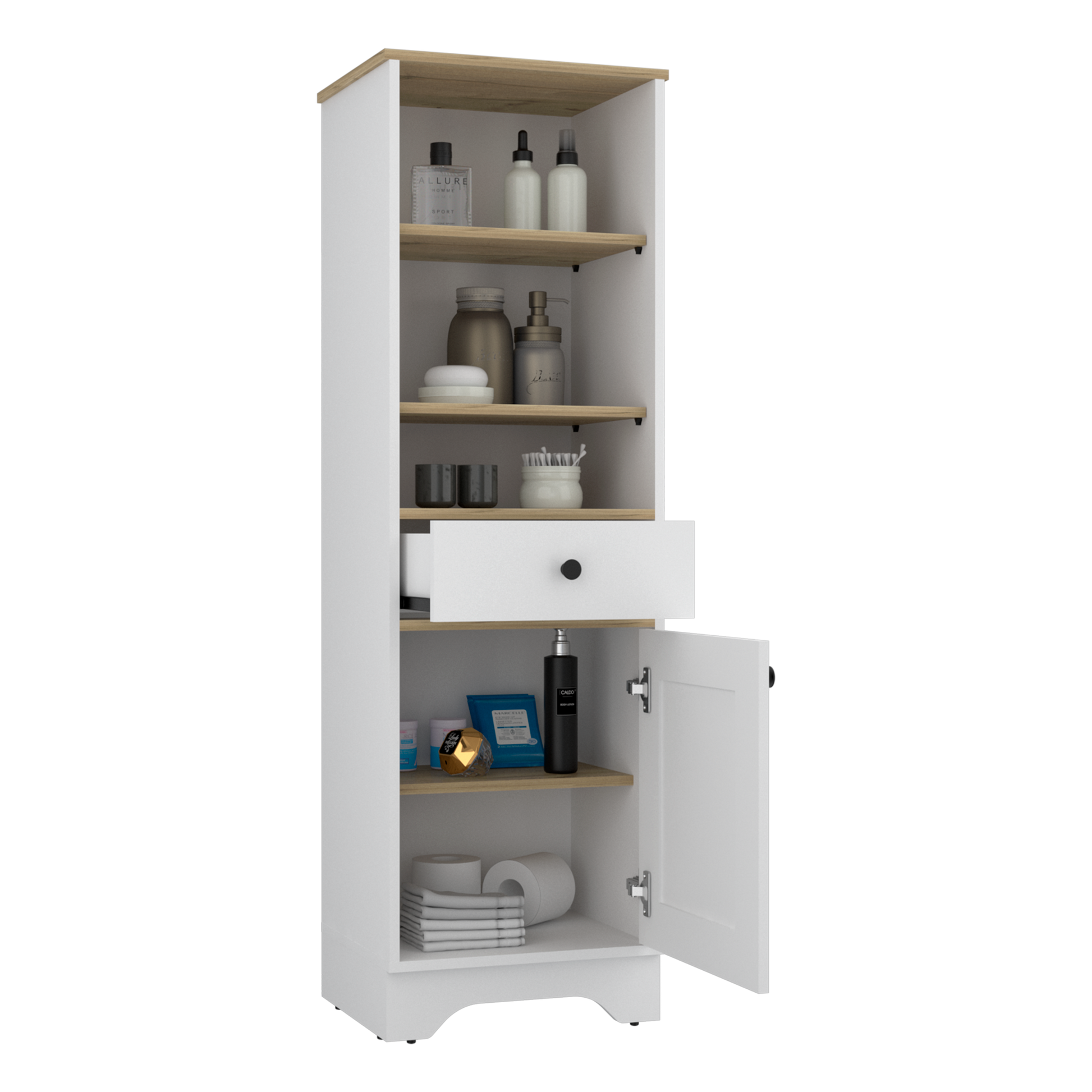 Mueble Optimizador 2 Bath Bi Color Rta Duna Blanco
