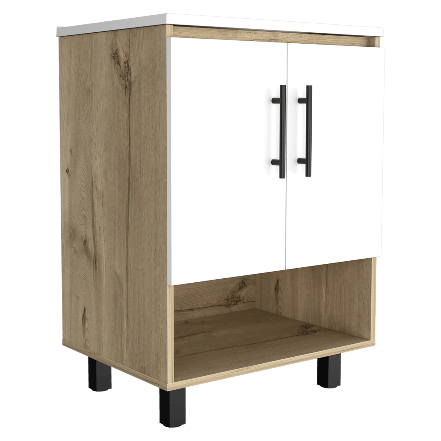 Mueble Optimizador Lavamanos Bath Bi Color A Rta Duna Blanco