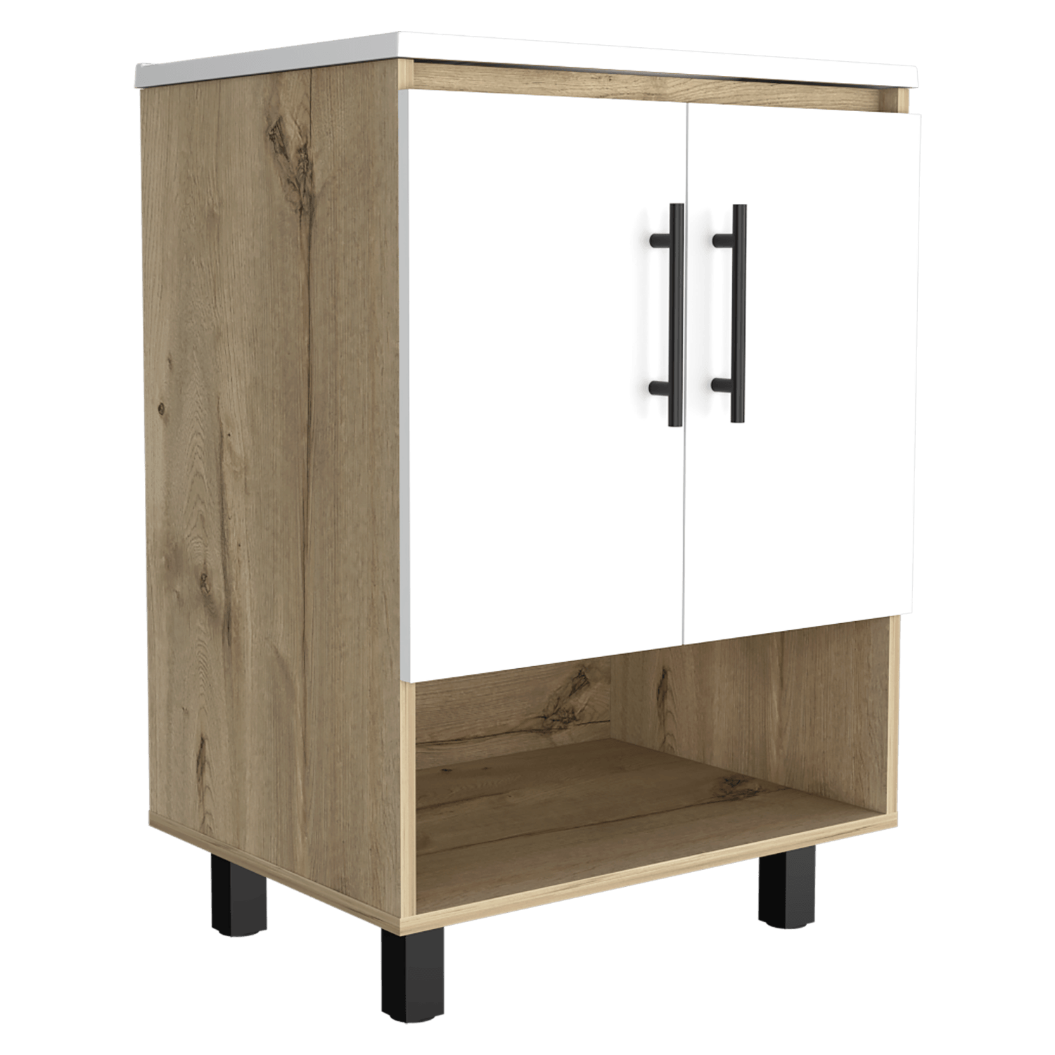 Mueble Optimizador Lavamanos Bath Bi Color A Rta Duna Blanco