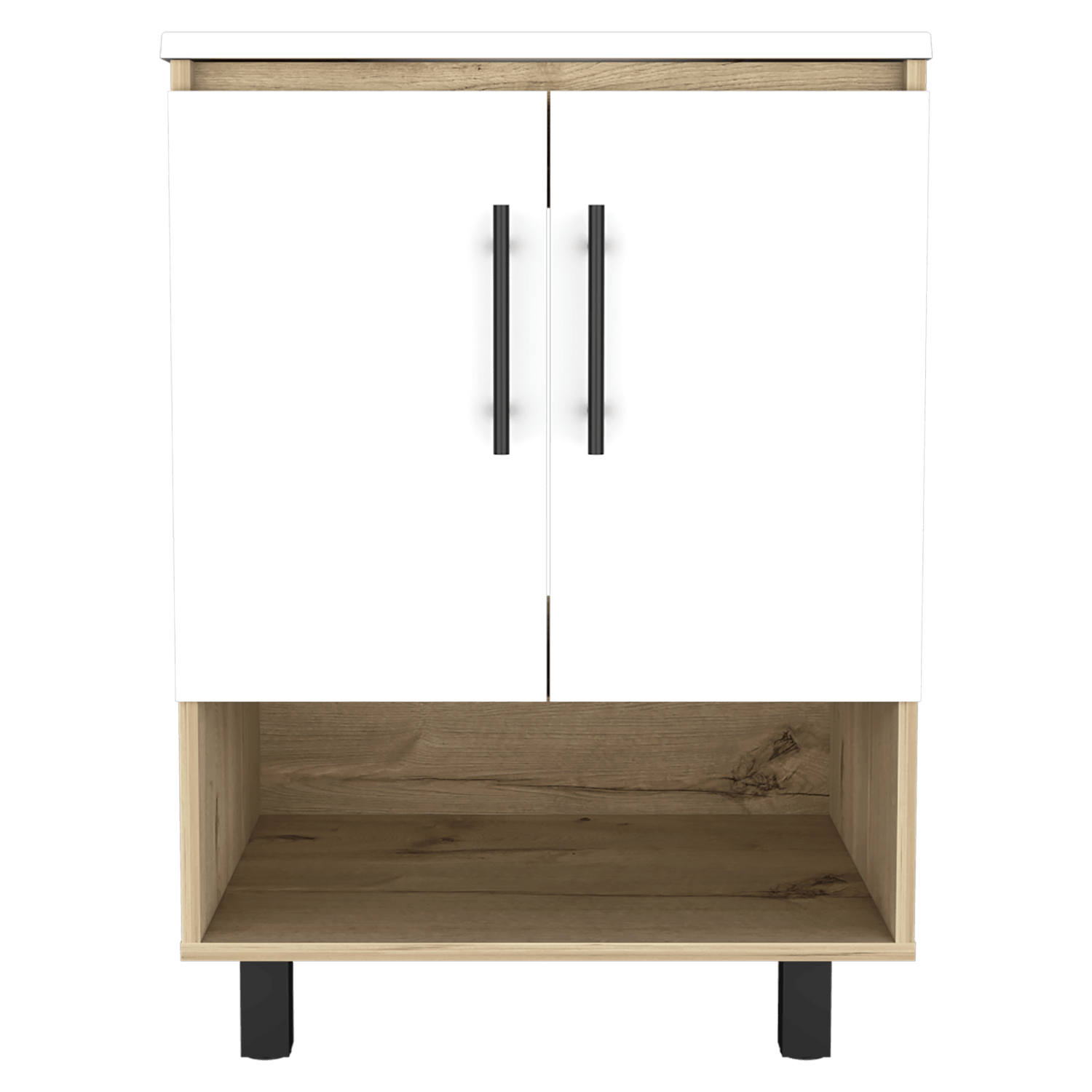 Mueble Optimizador Lavamanos Bath Bi Color A Rta Duna Blanco