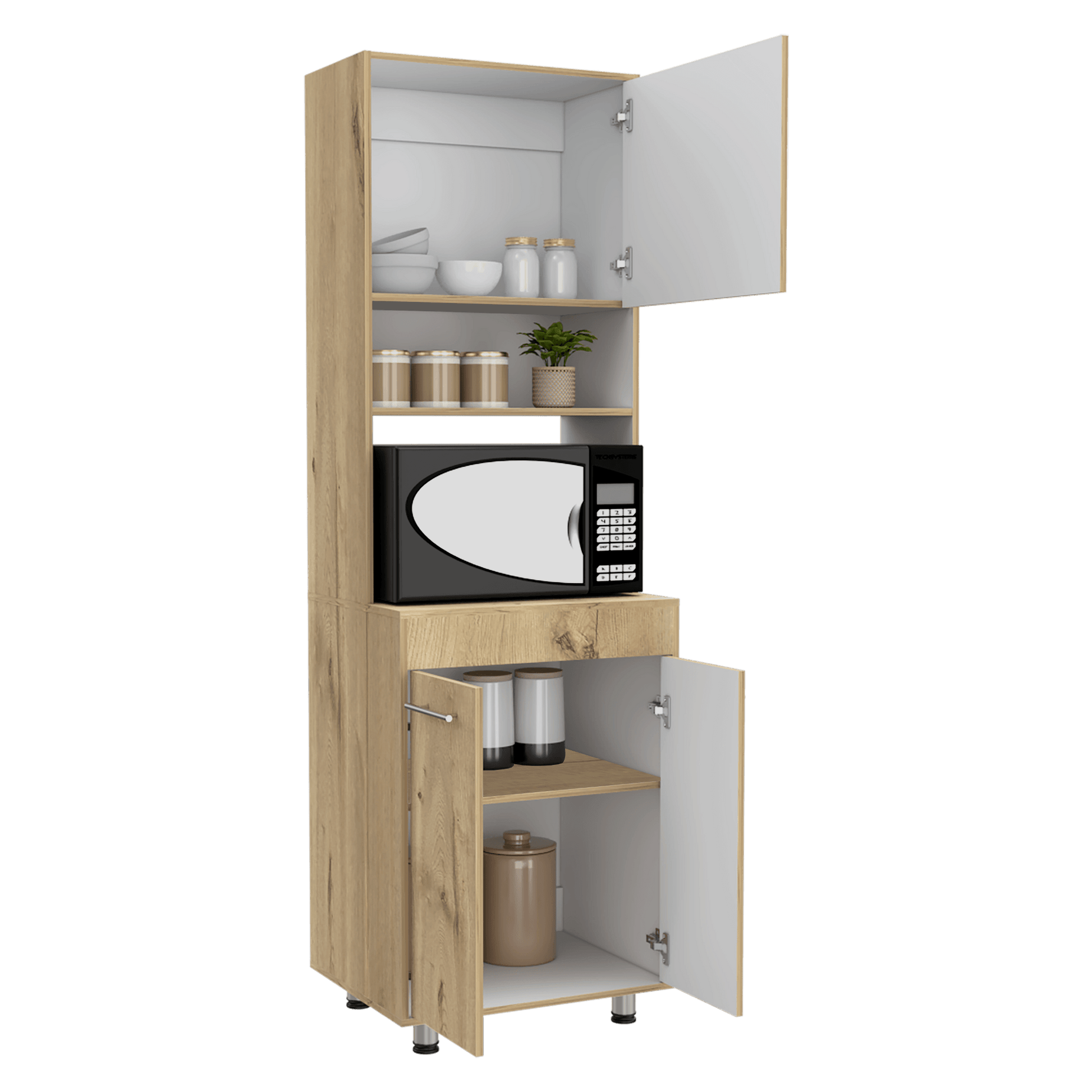 Alacena Kitchen 200X60X50 Orion Rta Duna Blanco