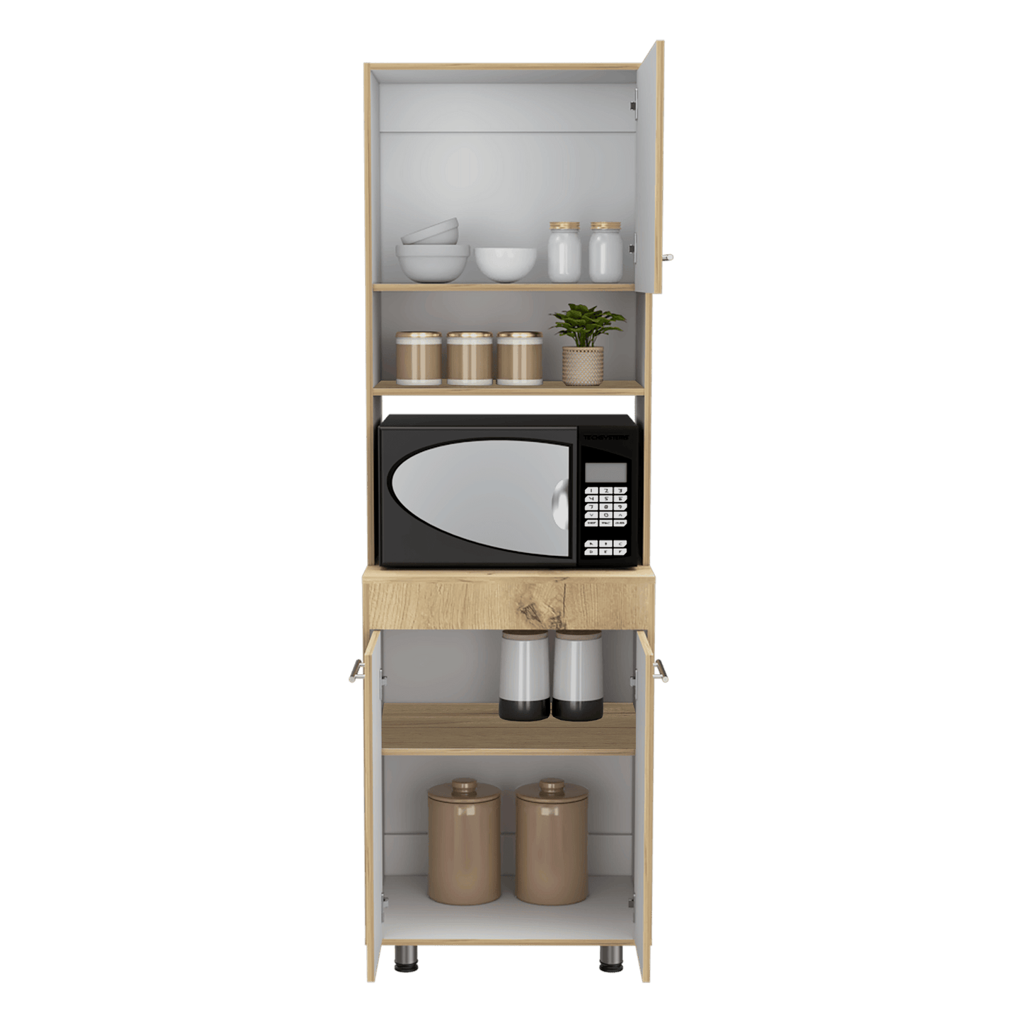 Alacena Kitchen 200X60X50 Orion Rta Duna Blanco