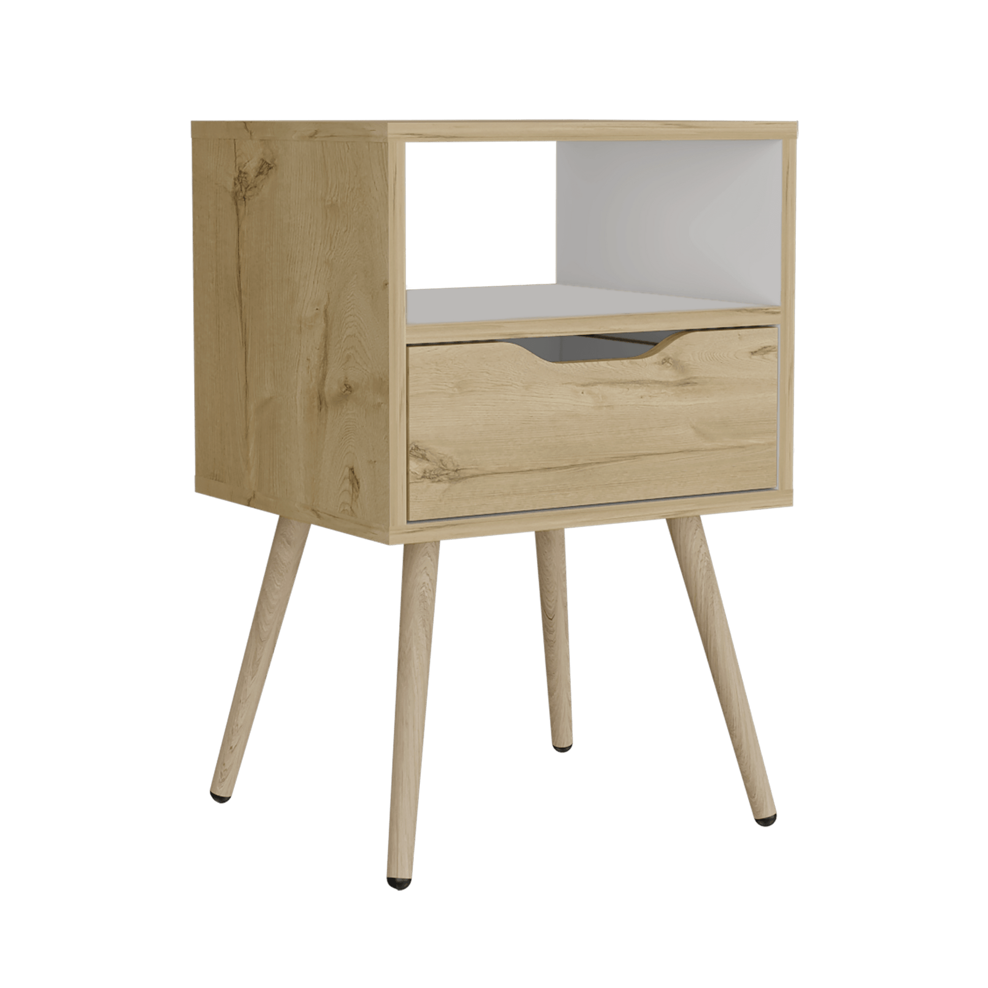 Mesa De Noche Otom 1Cajon Rta Duna Blanco