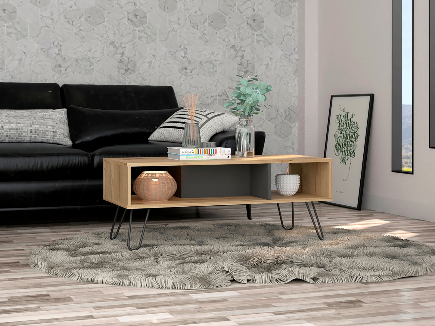 Mesa De Centro Vegas Rta Duna + Plomo