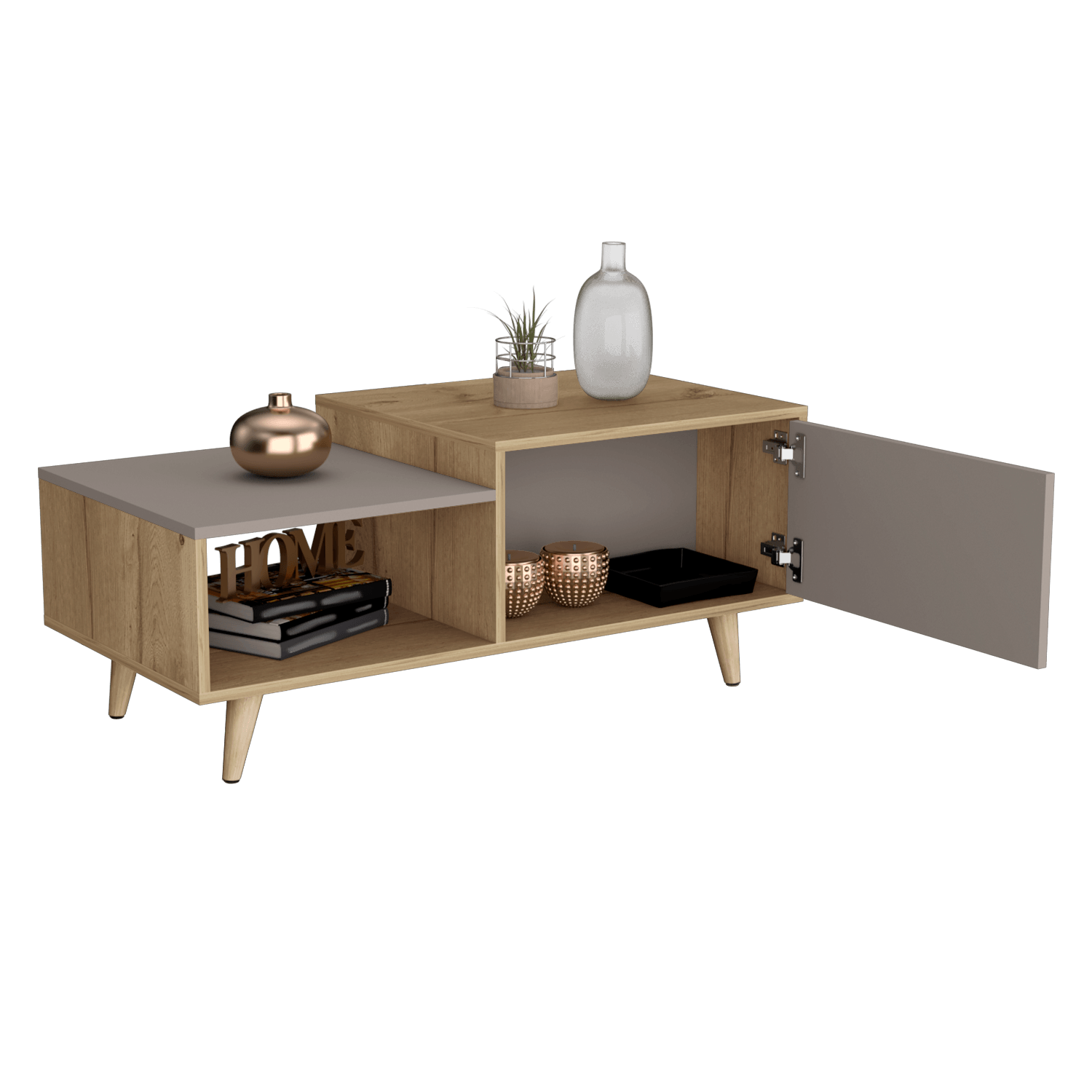Mesa De Centro Bora 100 Rta Duna Taupe