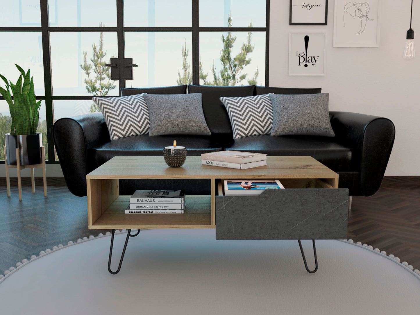 Mesa De Centro Monaco Rta Duna + Onix