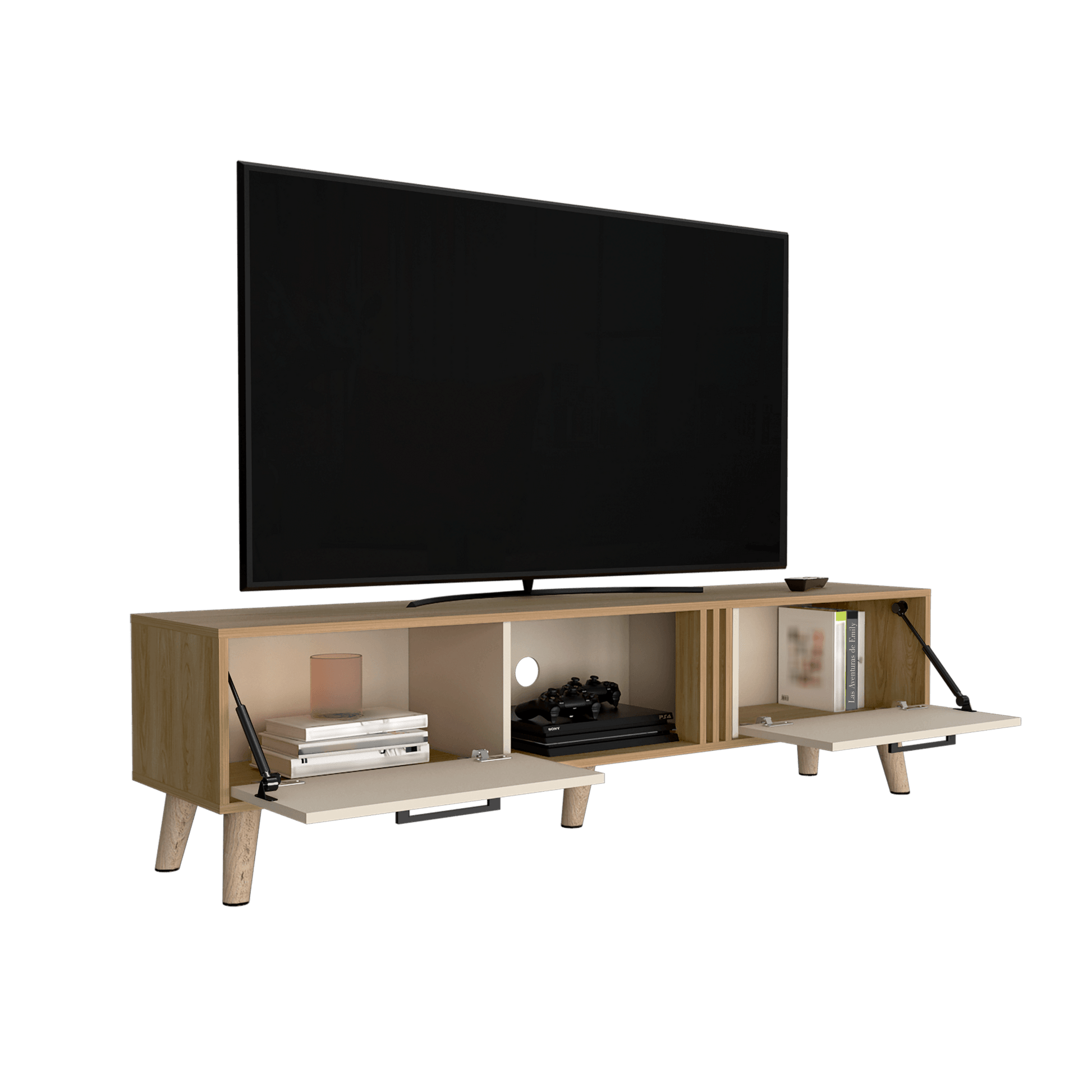 Mueble Tv 70'' Vance 43X160 Rta Capri Fresno Europeo