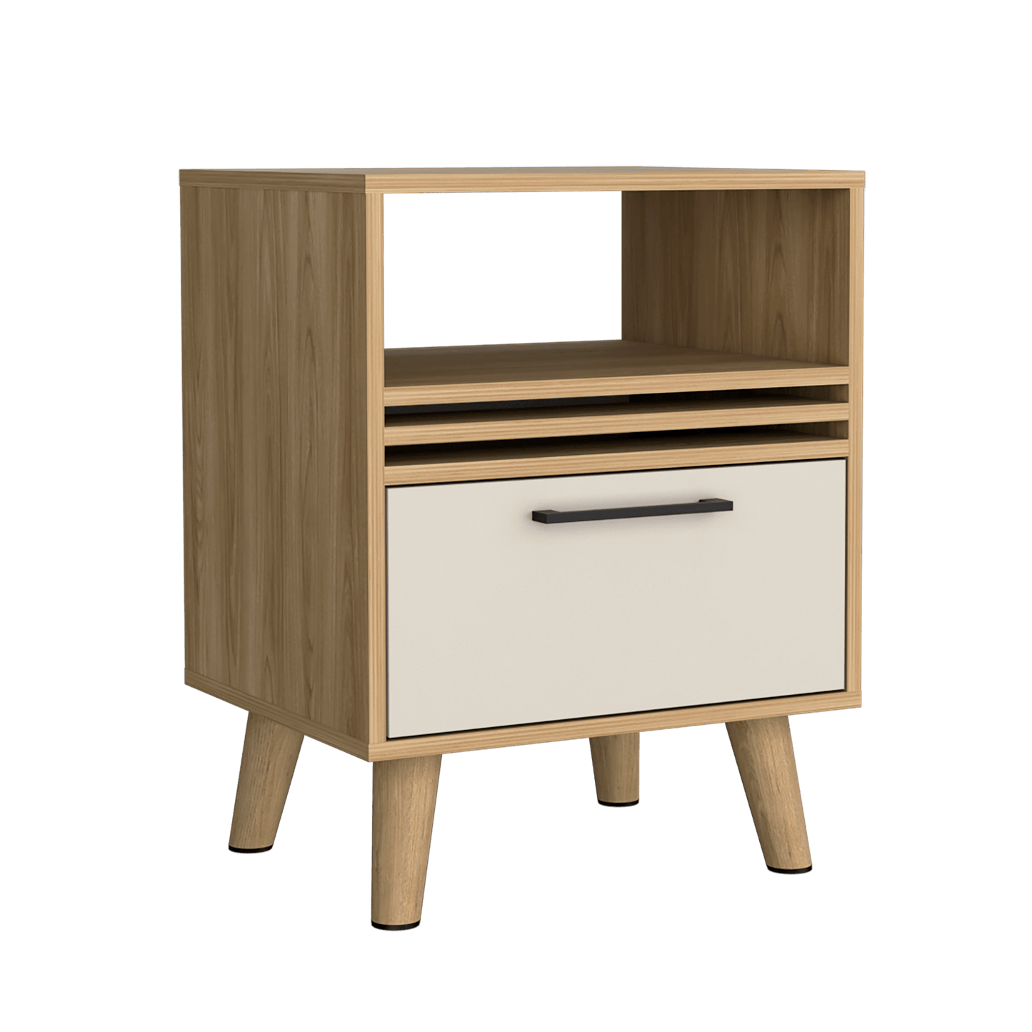 Mesa De Noche Vance 62X48X40 Rta Fresno Eu Capri