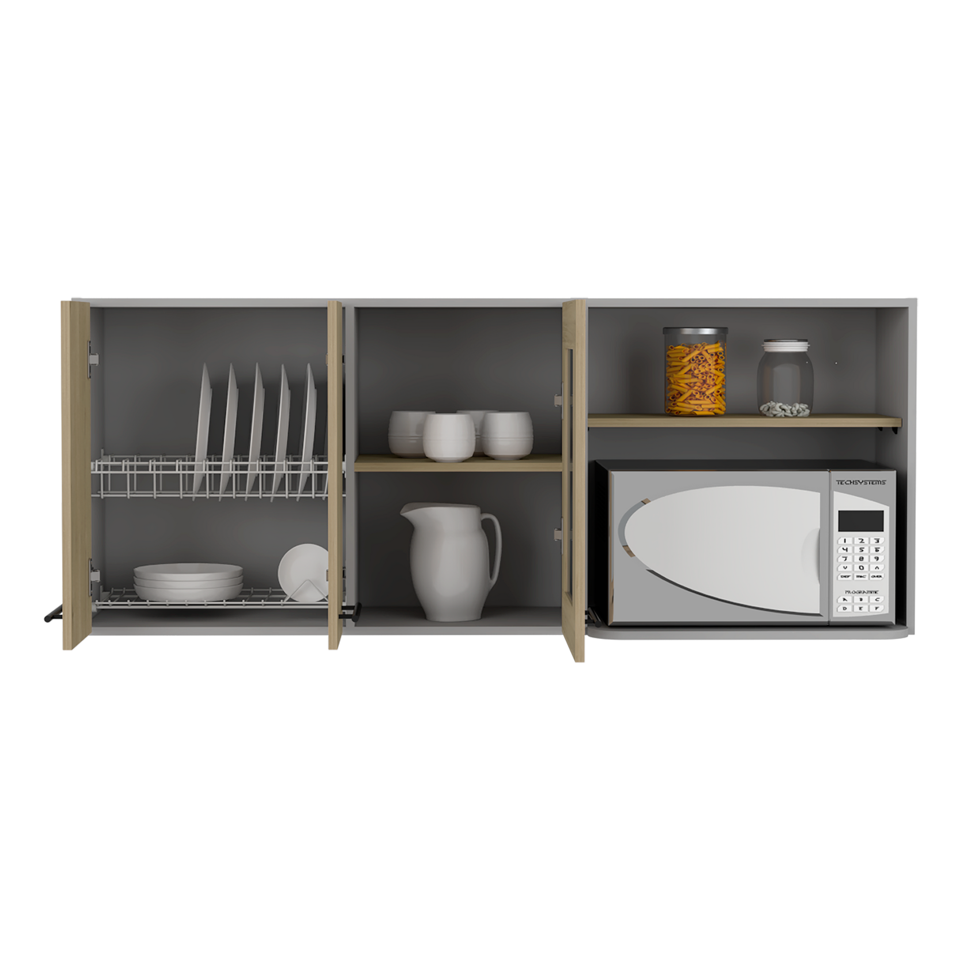 Modulo Superior 150 Kitchen Hasselt Rta Gris Rovere