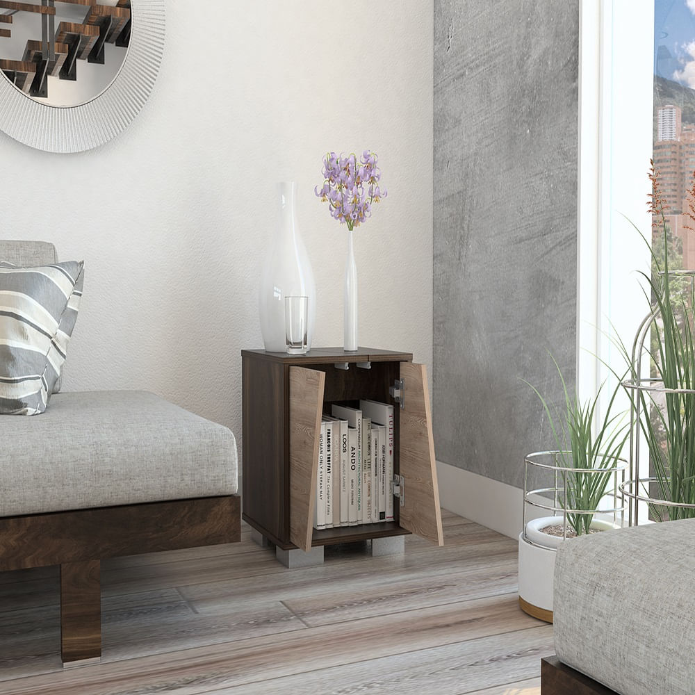 Mesa Aux Fraktal Nogal Miel