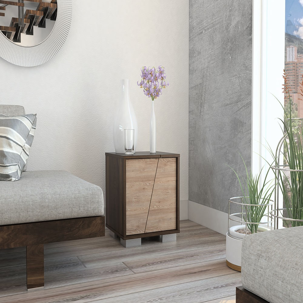 Mesa Aux Fraktal Nogal Miel