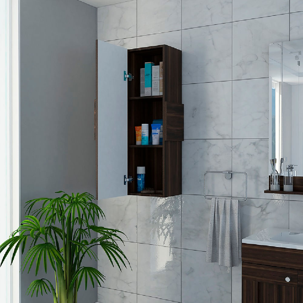 Mueble Auxiiar De Baño Vanguard Nogal N/A
