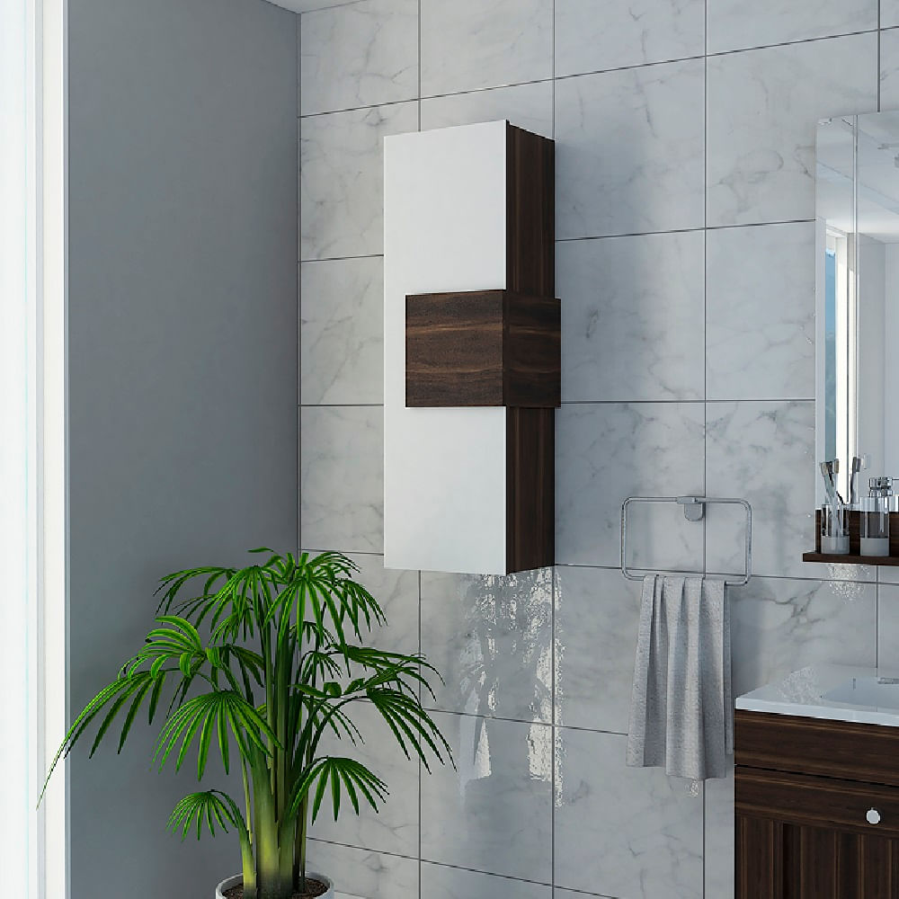 Mueble Auxiiar De Baño Vanguard Nogal N/A