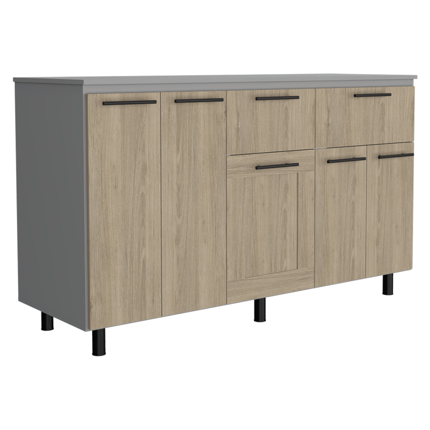 Modulo Inferior 150 Kitchen Hasselt Rta Gris Rovere