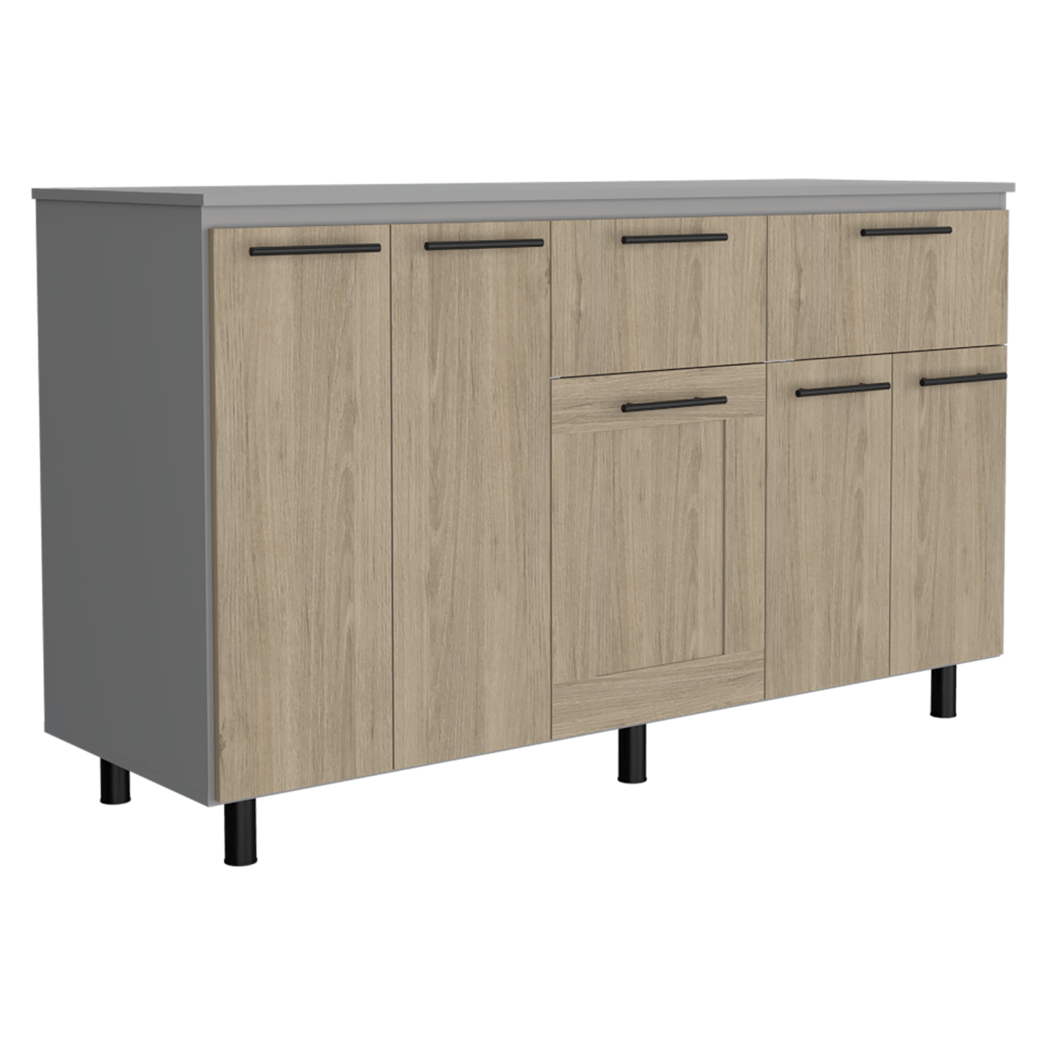 Modulo Inferior 150 Kitchen Hasselt Rta Gris Rovere