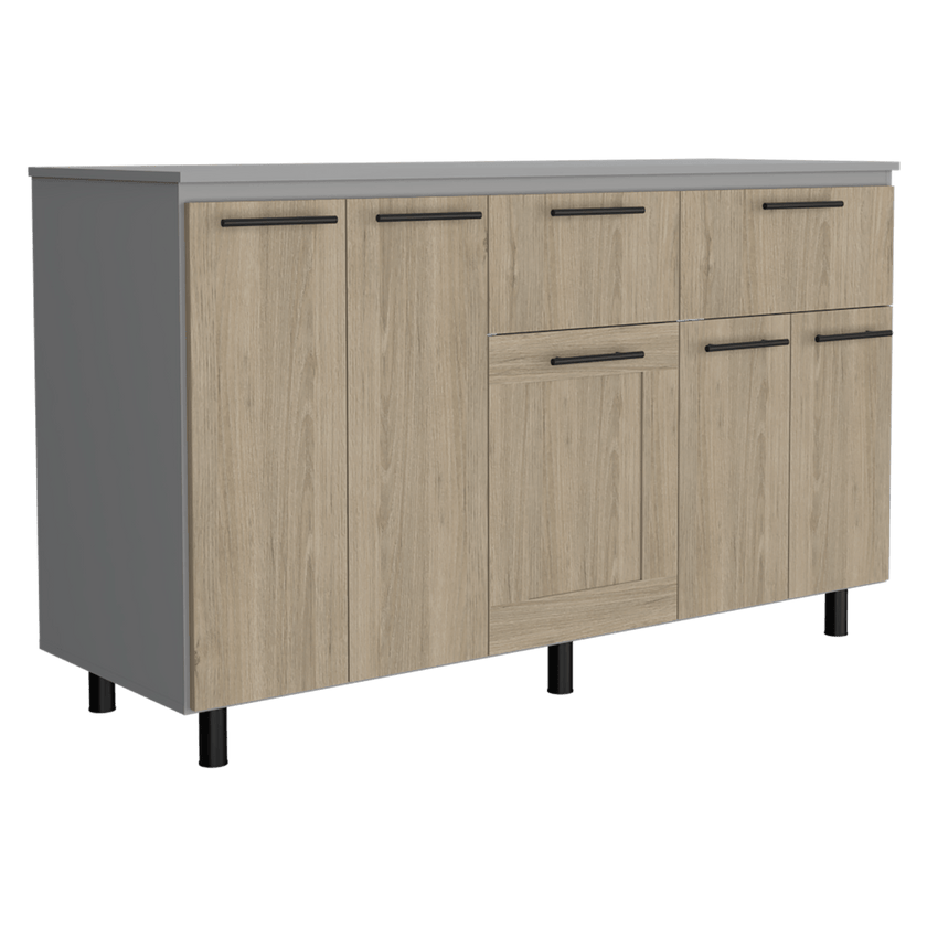 Modulo Inferior 150 Kitchen Hasselt Rta Gris Rovere