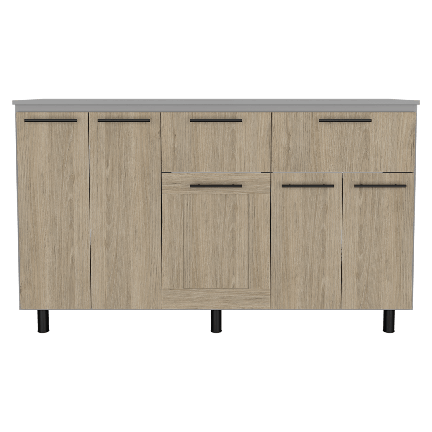 Modulo Inferior 150 Kitchen Hasselt Rta Gris Rovere
