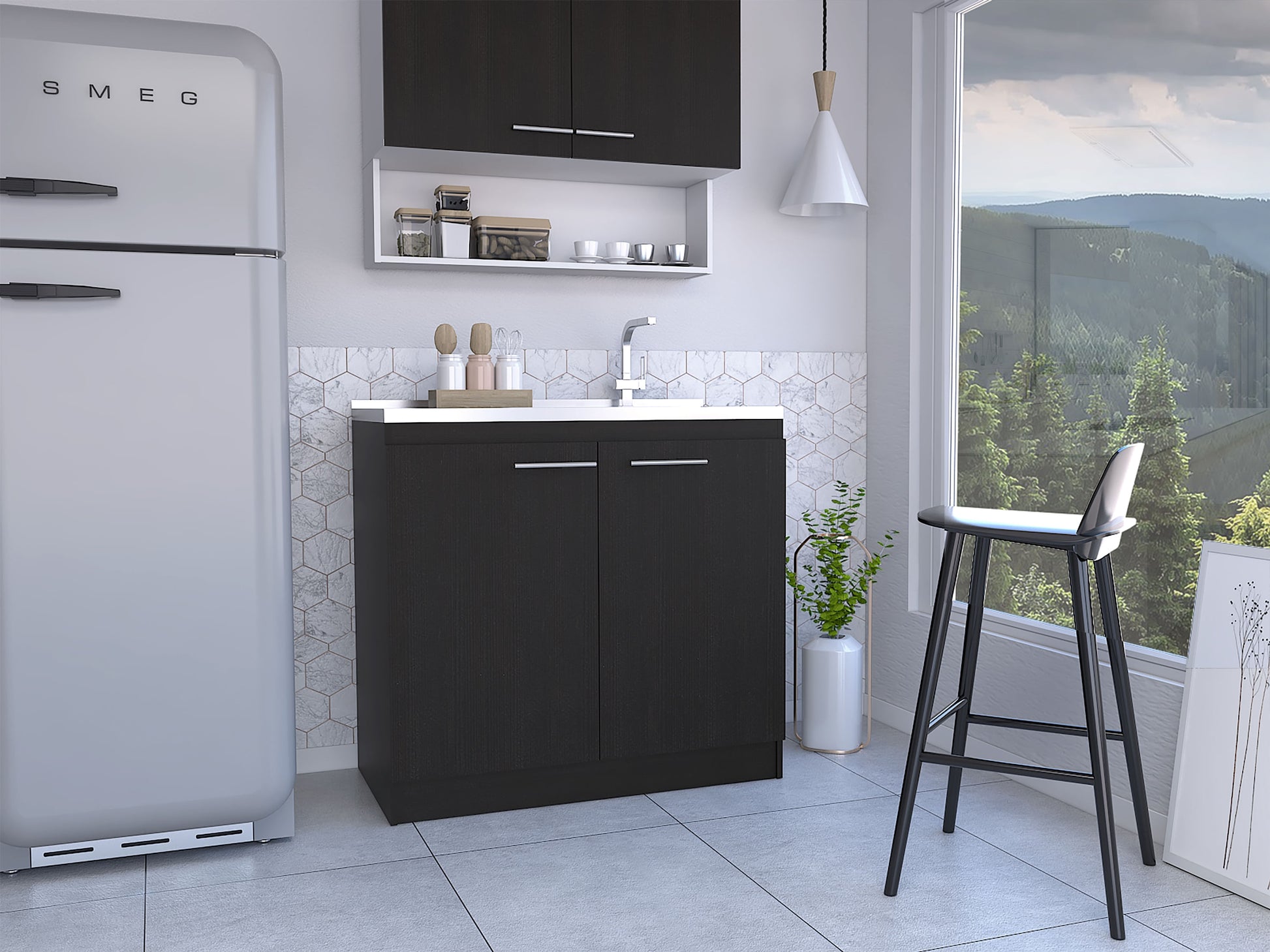 Mueble Inferior De Baño Manchetes Rta Wengue