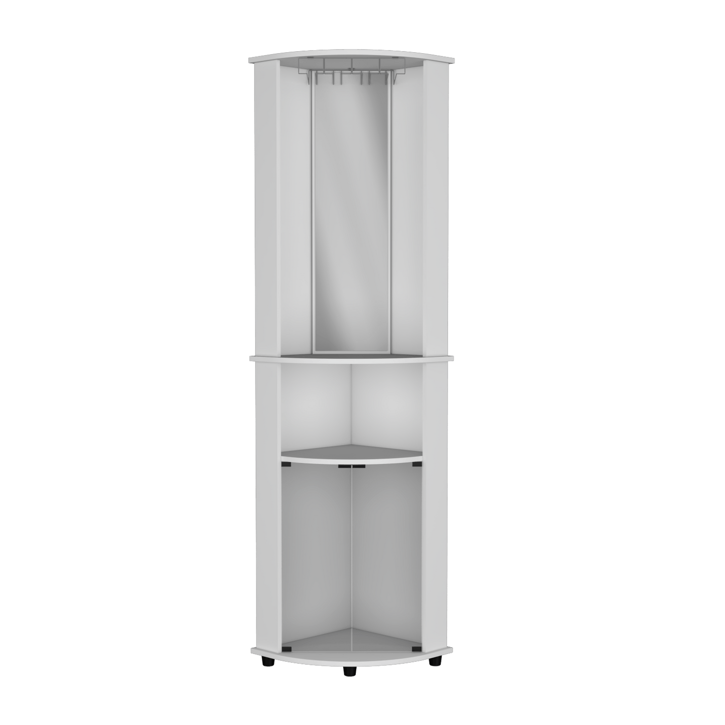 Bar Esquinero Chicago 189 X 45 X 45 Rta Blanco