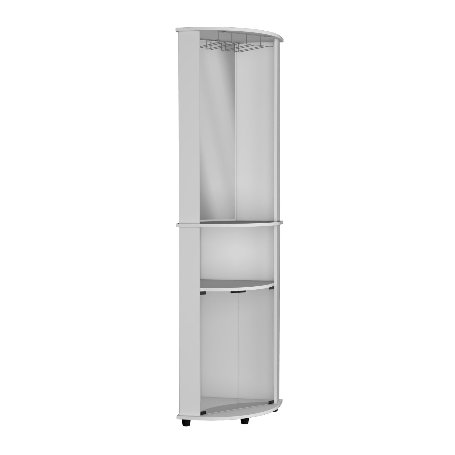 Bar Esquinero Chicago 189 X 45 X 45 Rta Blanco