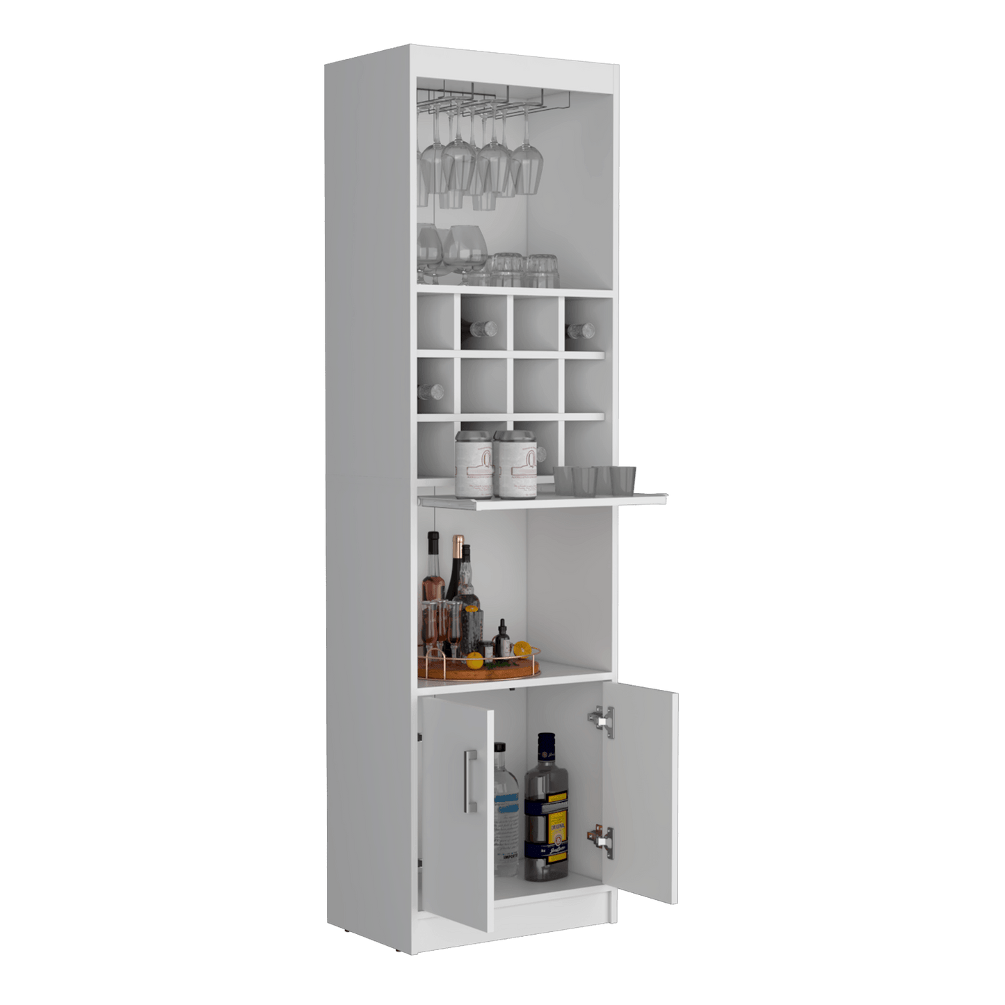 Mueble Bar Kevil 180X51X34 Rta Blanco Zf