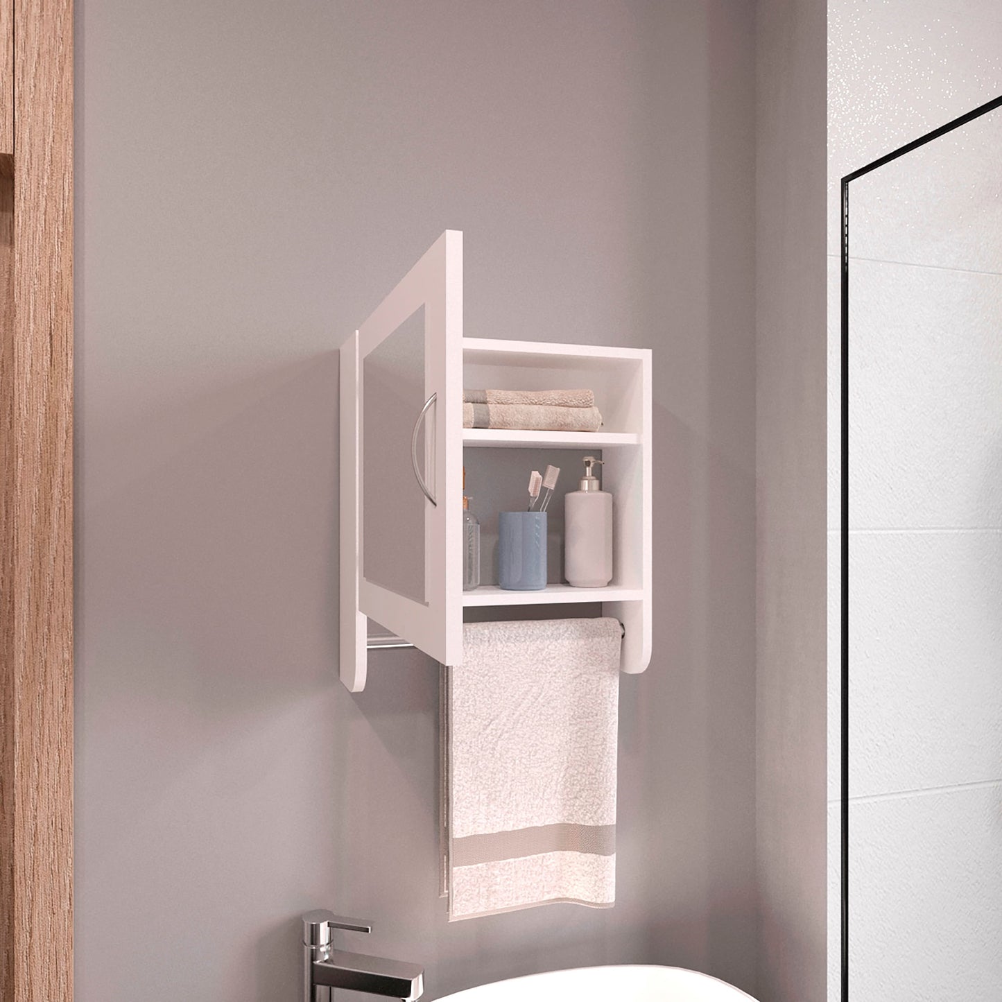 Botiquin 300 Bath 50X45X16 Rta Blanco Zf