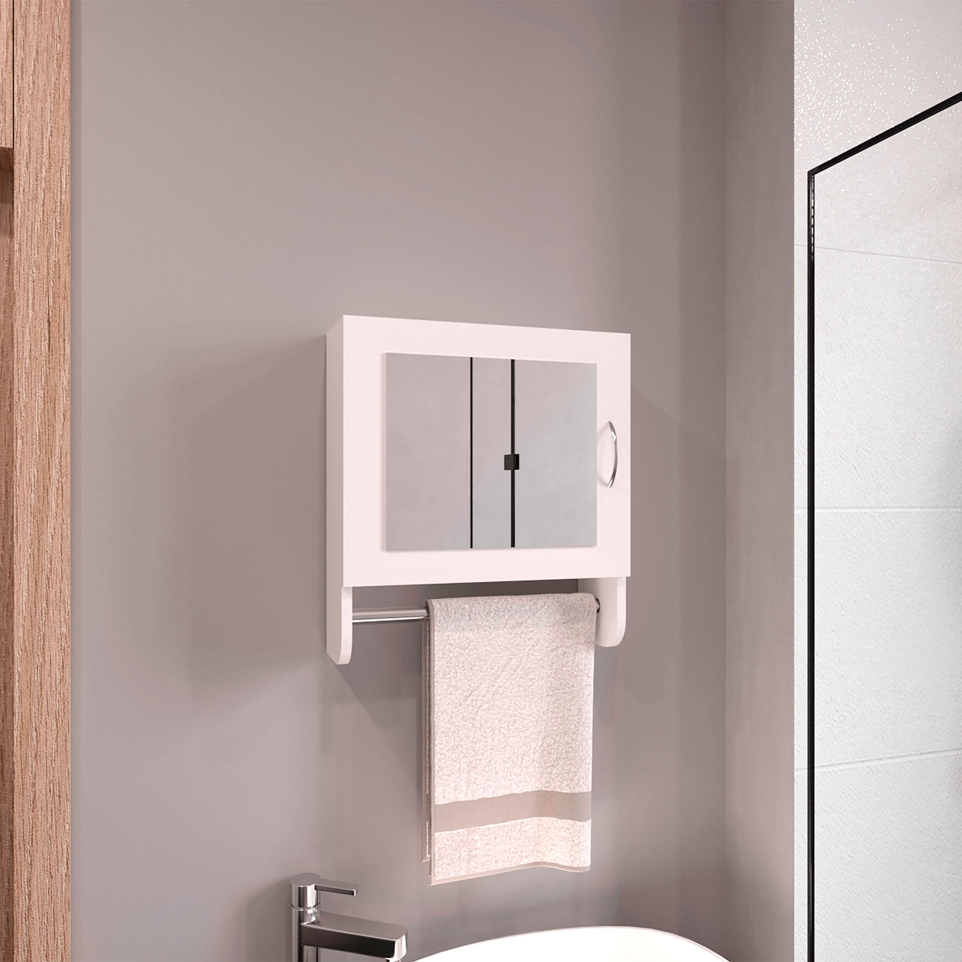 Botiquin 300 Bath 50X45X16 Rta Blanco Zf