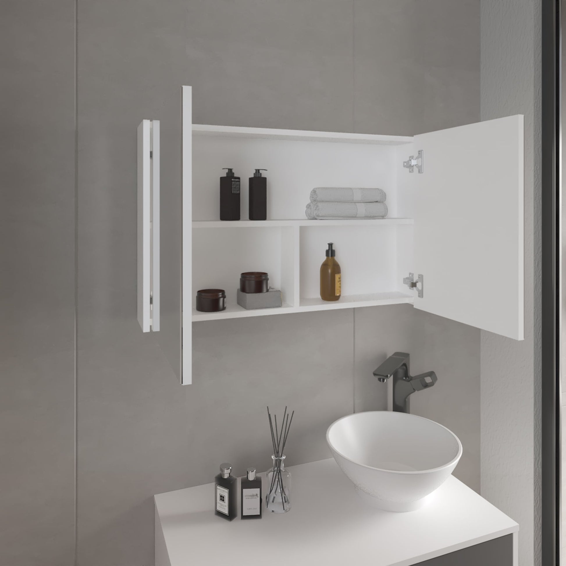 Botiquin 50X80X15 C/Puertas Rta Blanco Zf