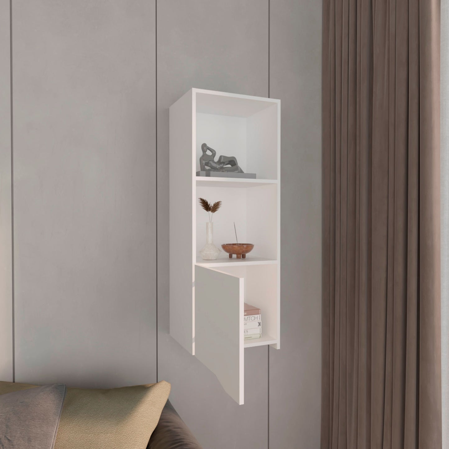 Mueble Auxiliar Obregon 110X41X34 Rta Blanco Zf