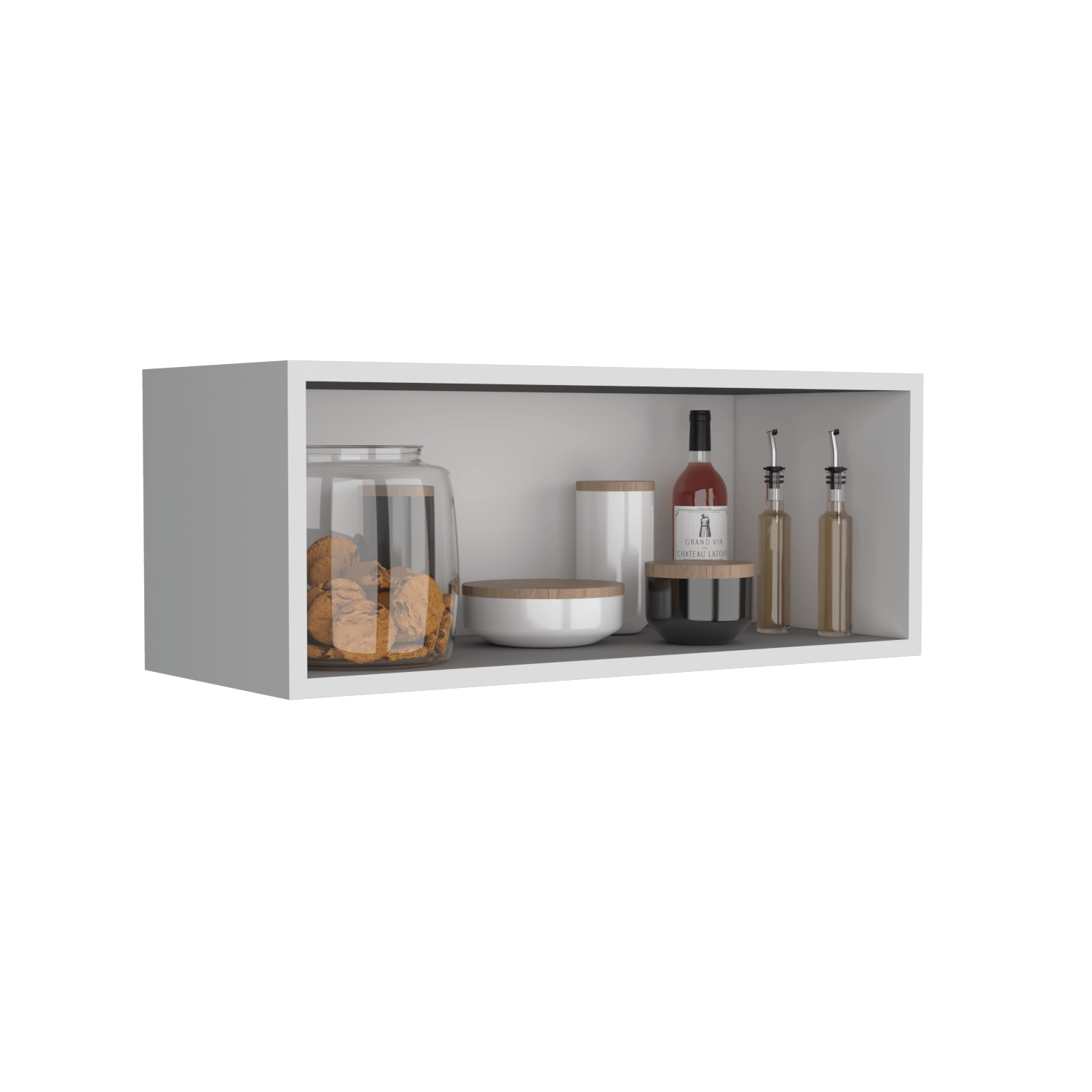Gabinete Sencillo Pared 30X76X30 Rta Blanco Zf