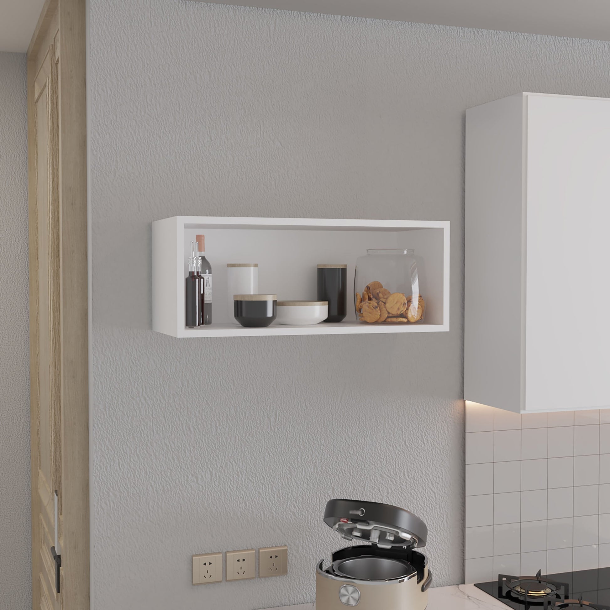 Gabinete Sencillo Pared 30X76X30 Rta Blanco Zf