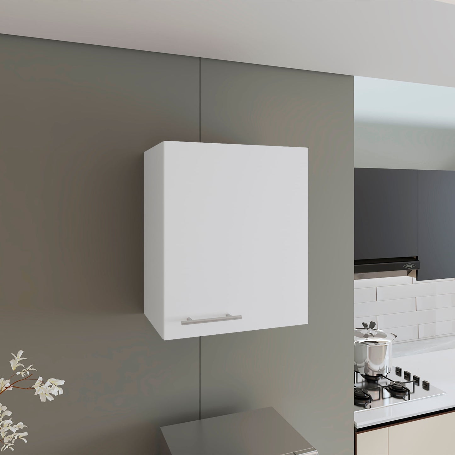 Mueble Aereo Puerta Derecha Manchester Rta Blanco Zf