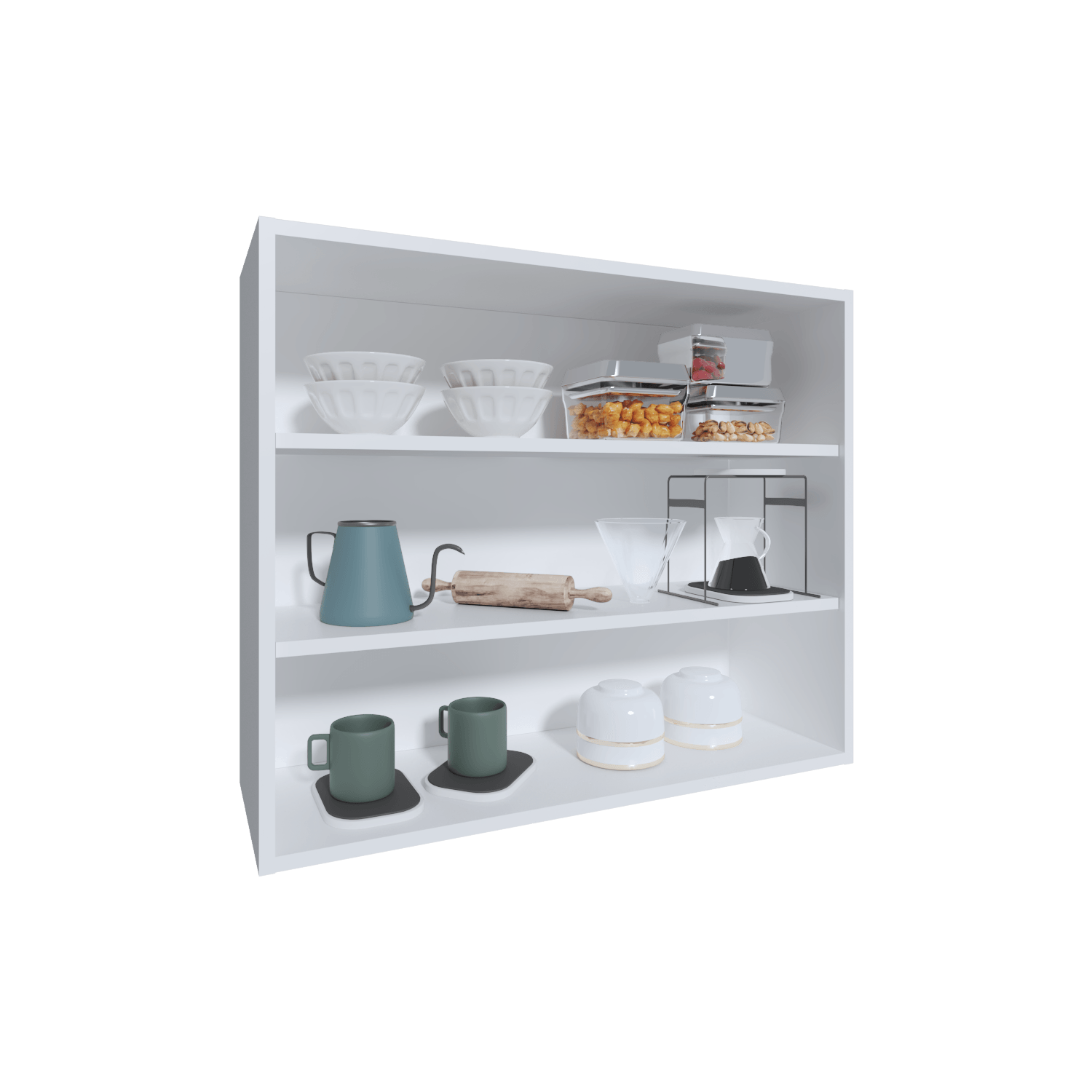 Gabinete De Pared 76X91X30 Rta Blanco Zf