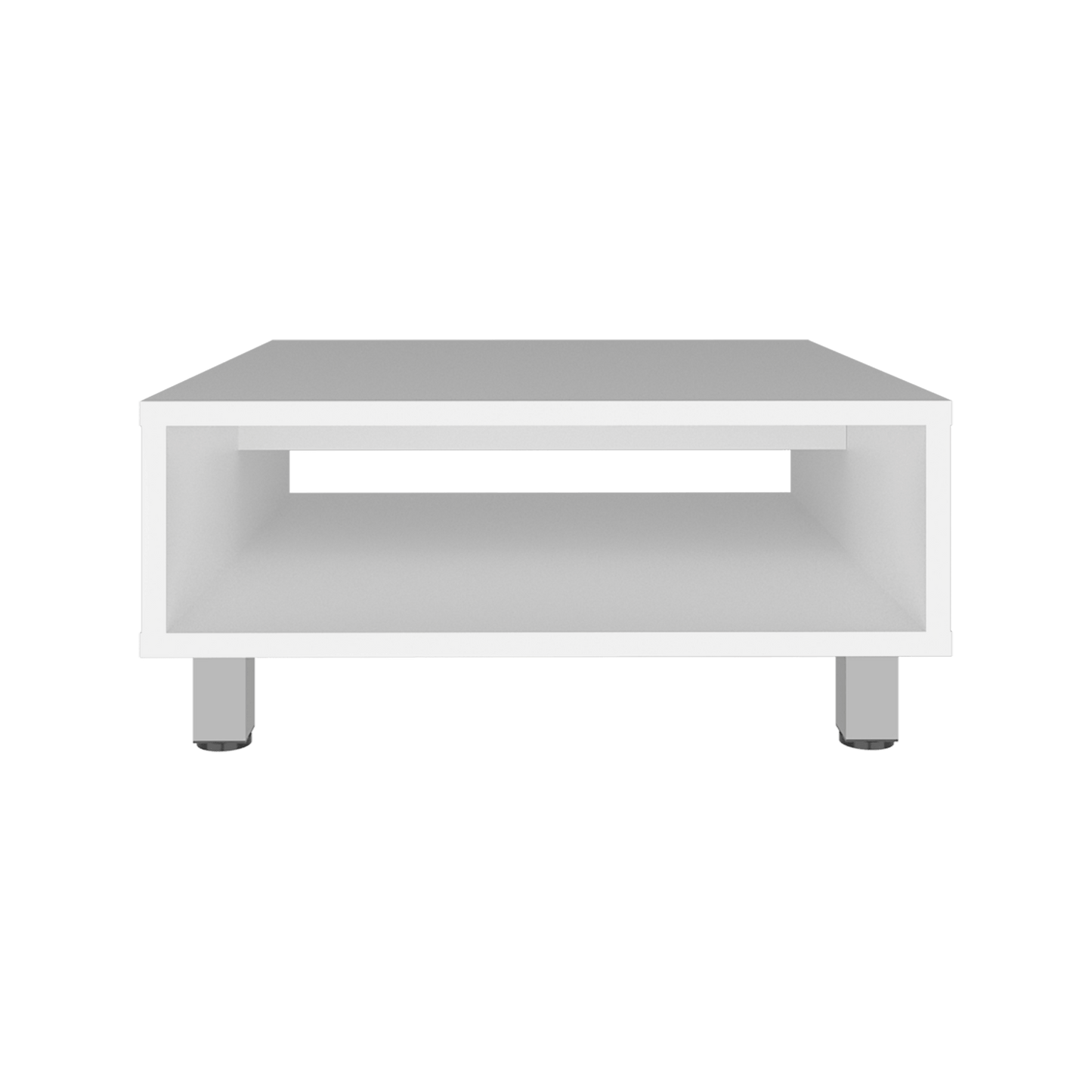 Mesa De Centro Eclipse 26X60X60 Rta Blanco Zf