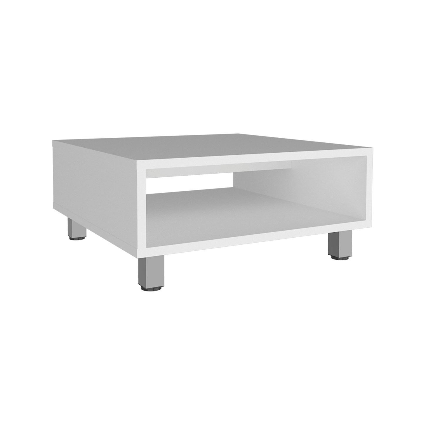 Mesa De Centro Eclipse 26X60X60 Rta Blanco Zf