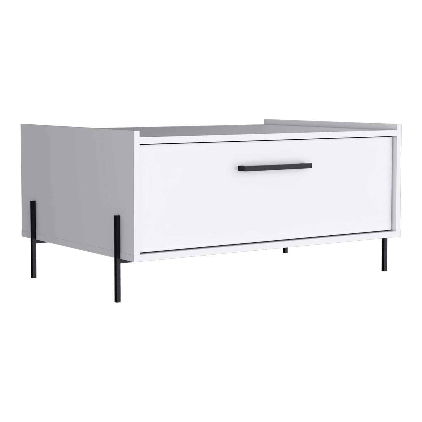 Mesa De Centro Shanghai 39X84X77 Rta Blanco Zf