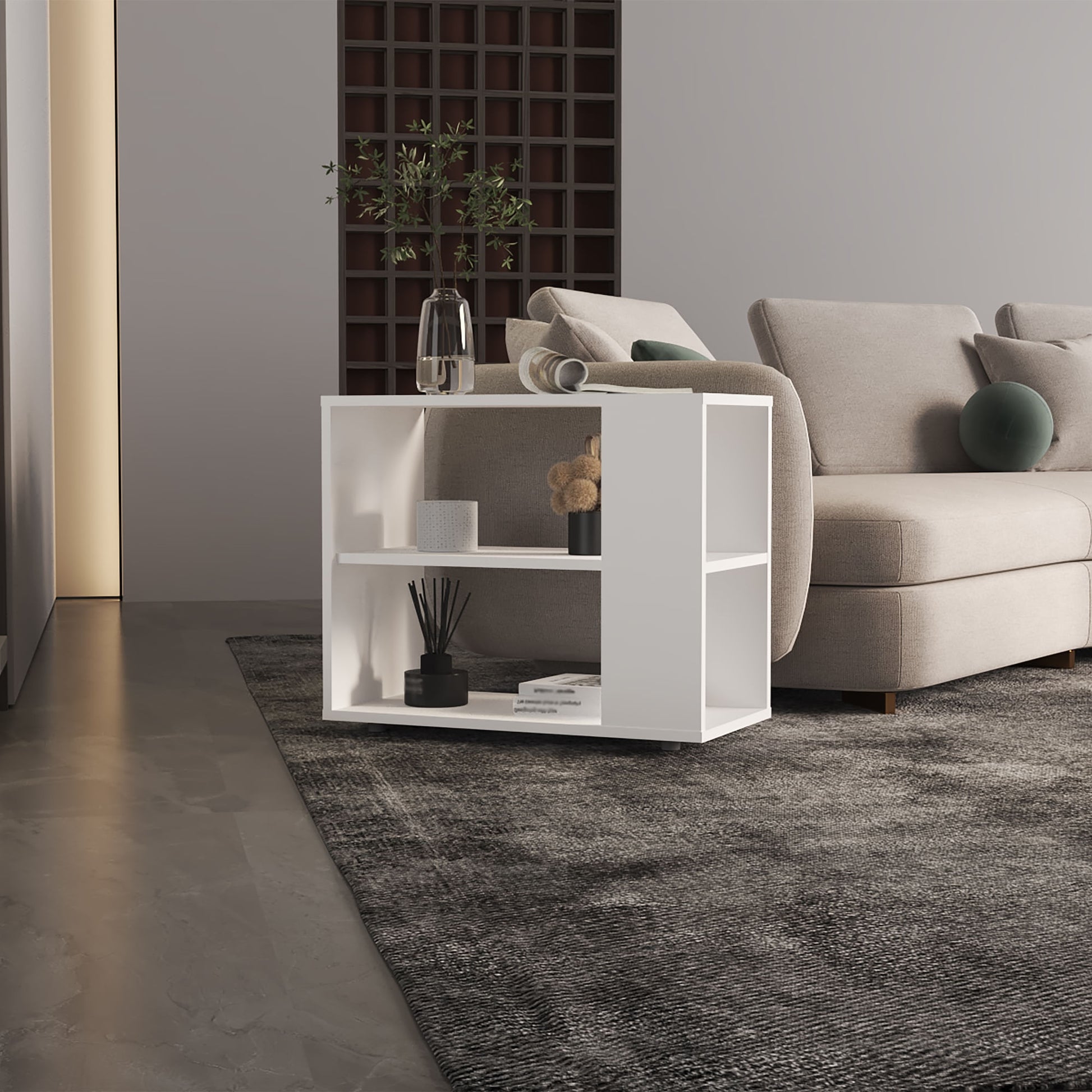 Mueble Auxiliar Garden 50X60X30 Rta Blanco