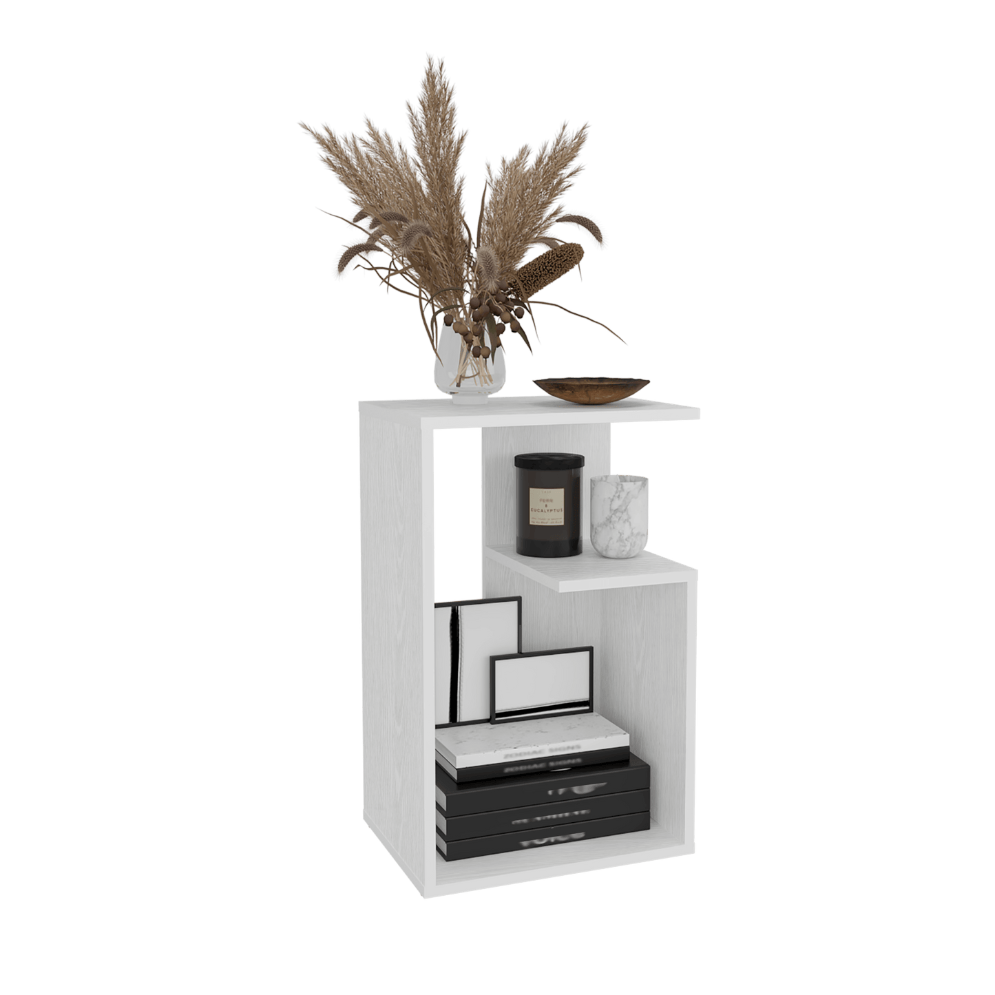 Mesa Auxiliar Everett 63X39X30 Rta Blanco