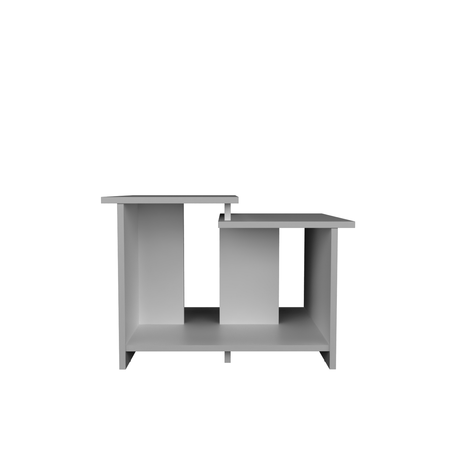 Mesa De Centro Wema 3 Eco 42X60X45 Rta Blanco Zf